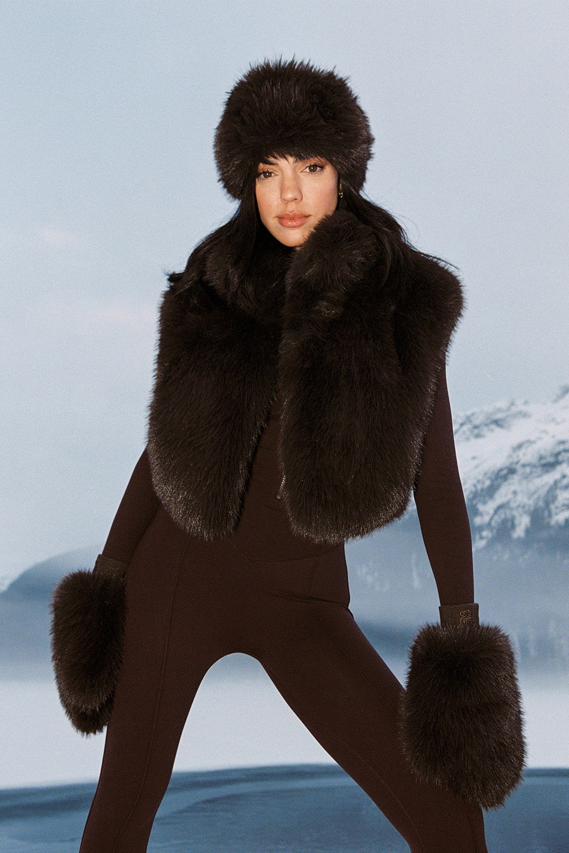 Alpine Cloud Faux Fur Vest - Image 3
