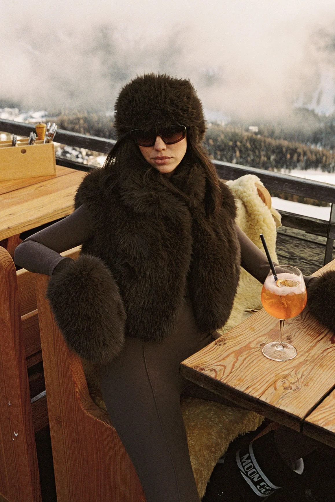 Alpine Cloud Faux Fur Vest - Image 7