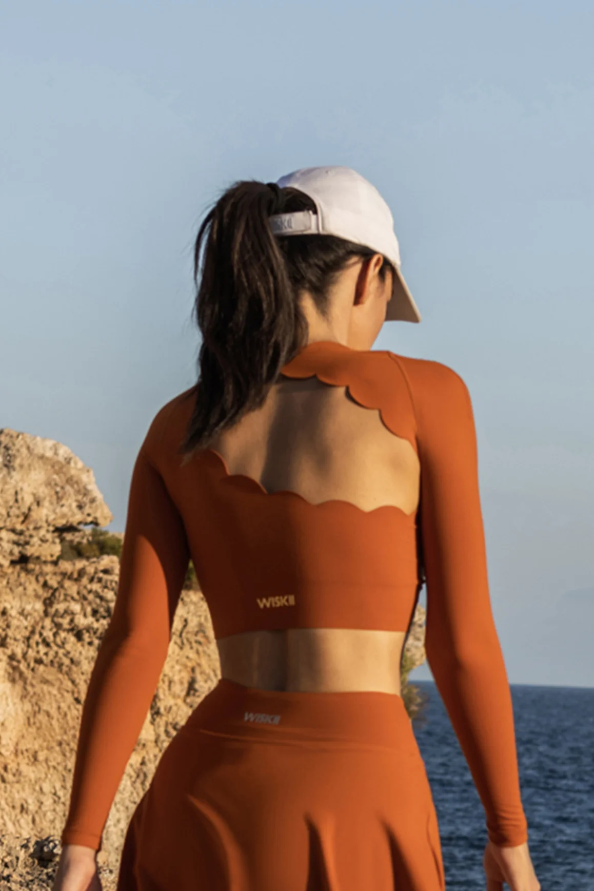 Asymmetrical Long Sleeve Crop Top - Image 25