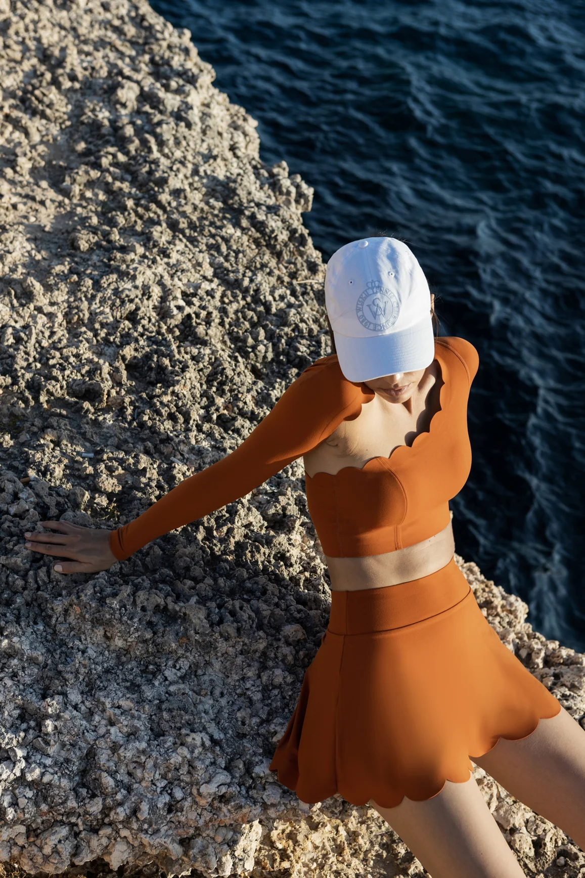 Asymmetrical Long Sleeve Crop Top - Image 27