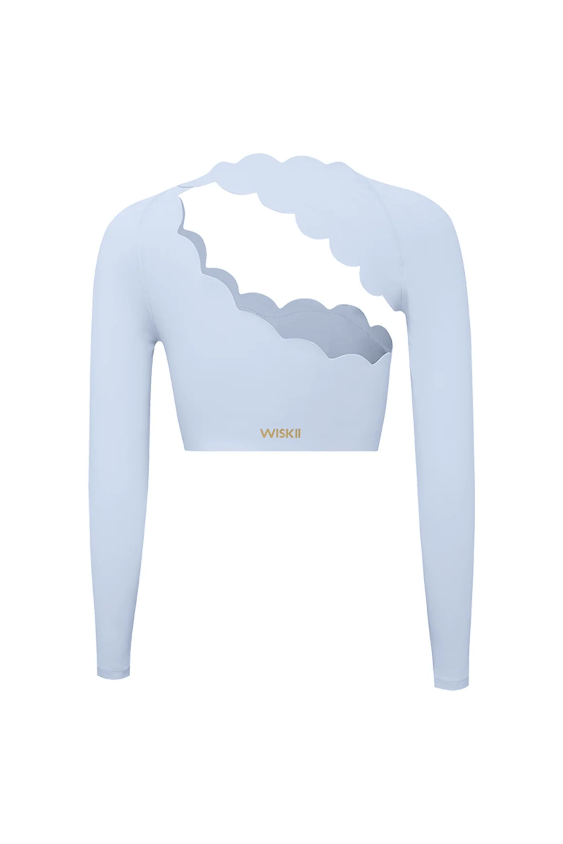 Asymmetrical Long Sleeve Crop Top - Image 34