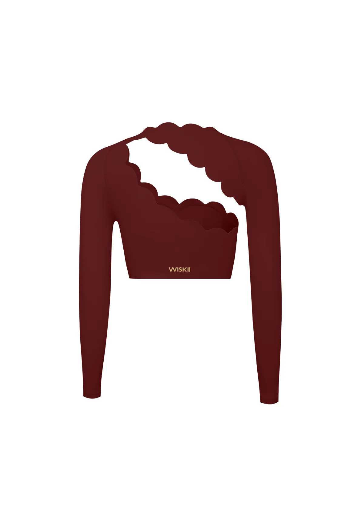 Asymmetrical Long Sleeve Crop Top - Image 38