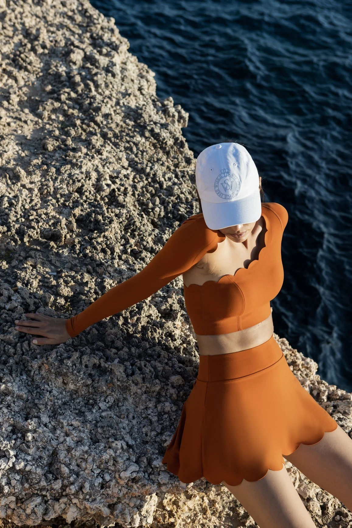Asymmetrical Long Sleeve Crop Top - Image 8
