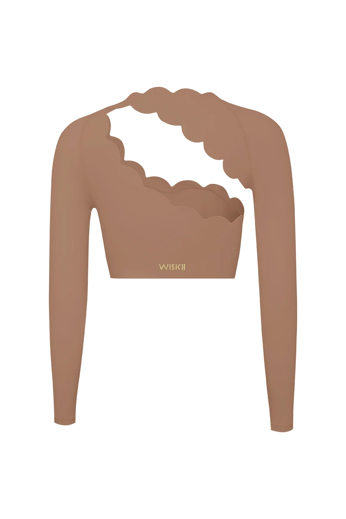 Asymmetrical Long Sleeve Crop Top - Image 36