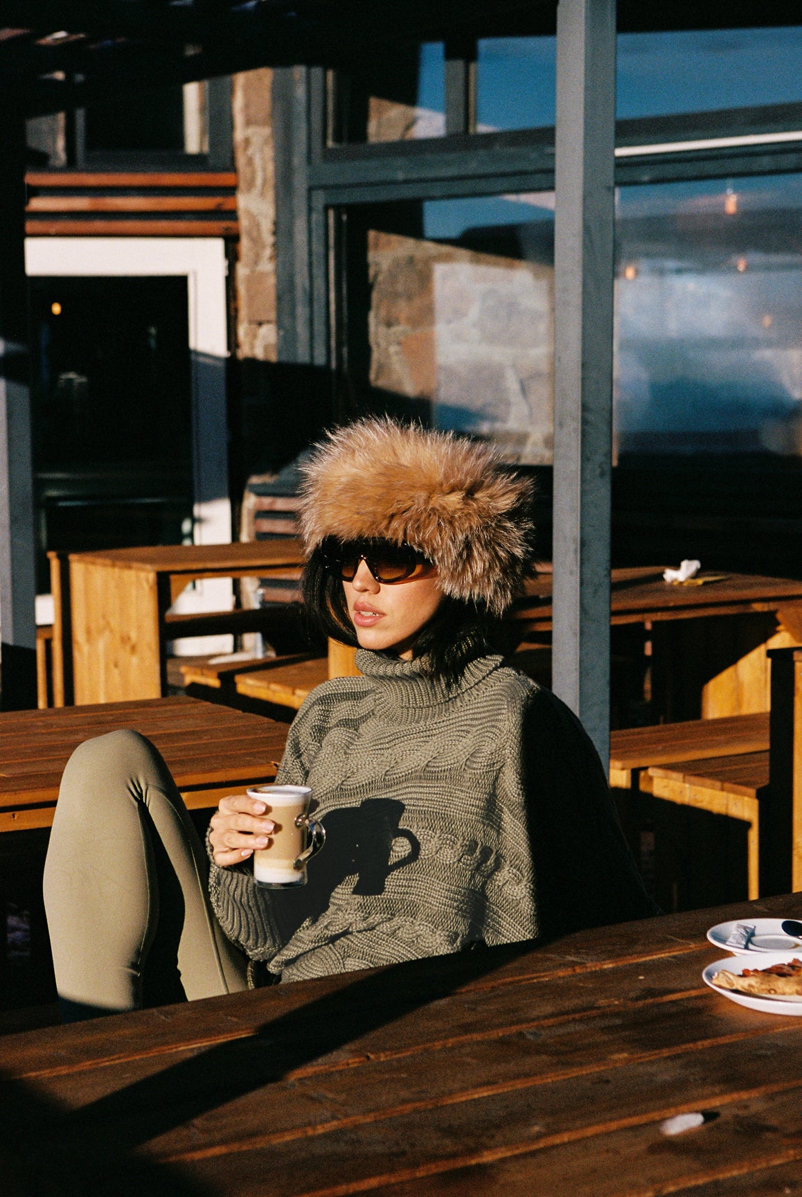 Cable Knit Cape Sweater - Image 18