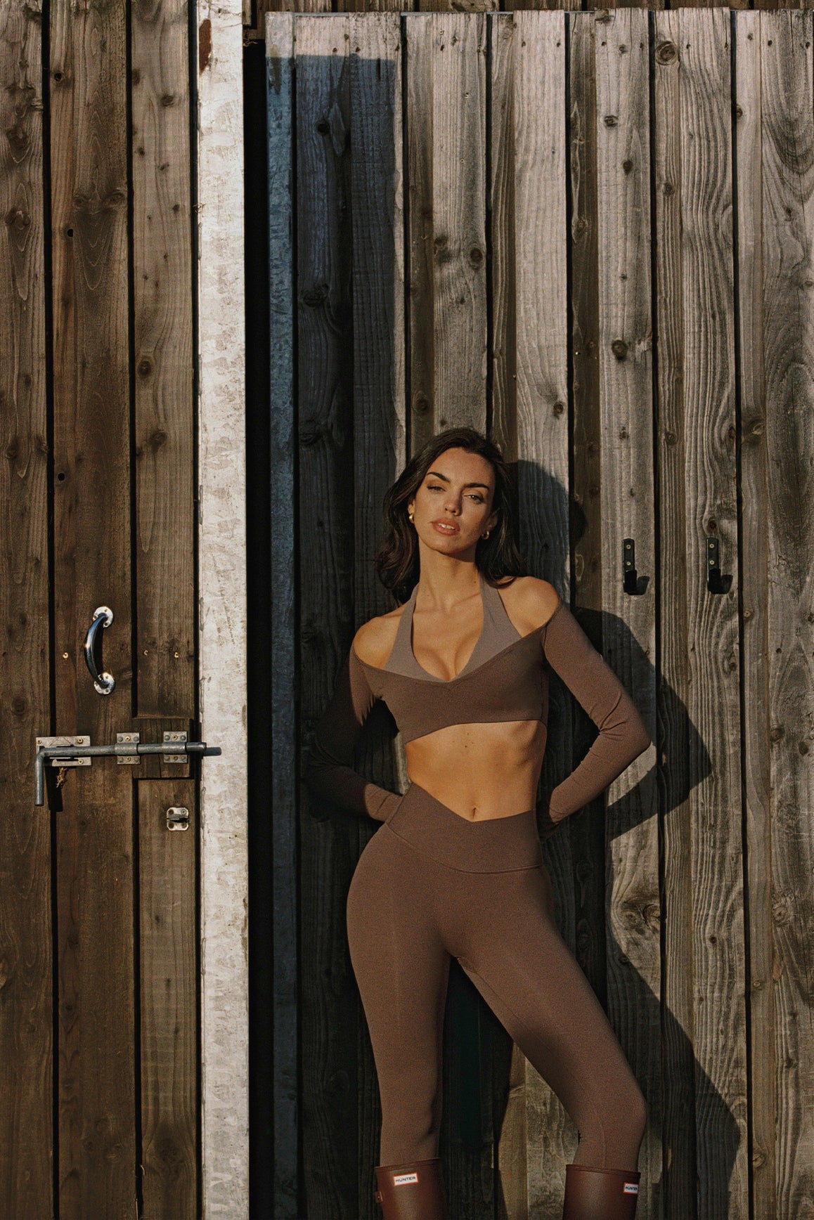 Colorblock One-Piece Long Sleeve Crop Top - Image 12