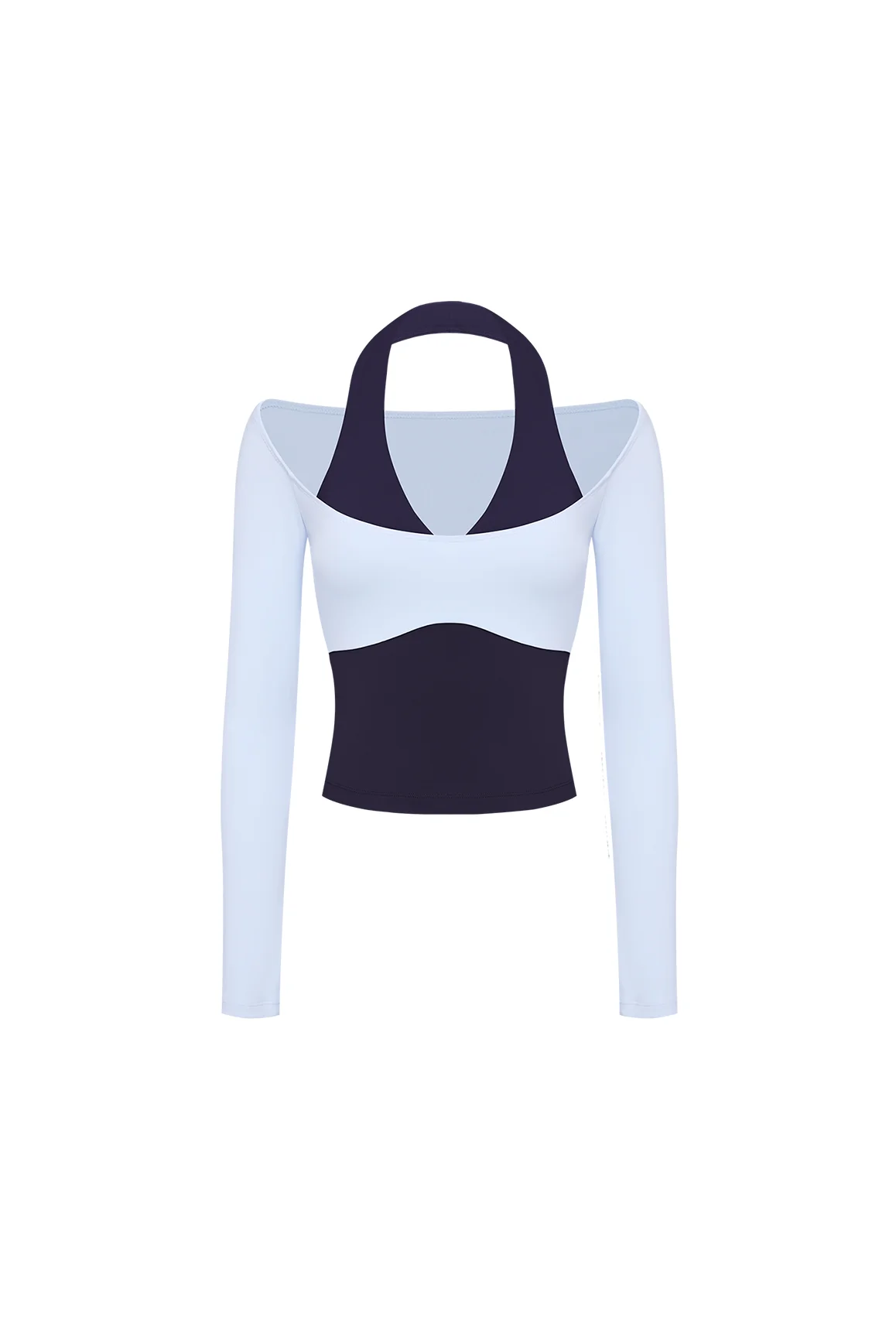 Colorblock One-Piece Long Sleeve Top - Image 4