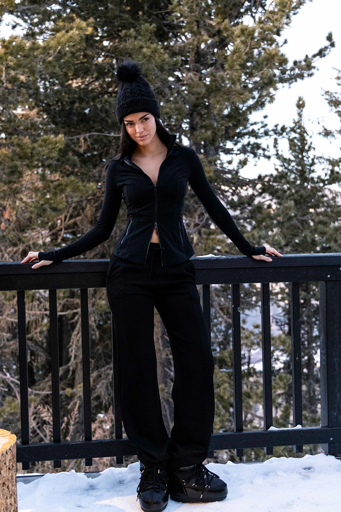 Double Zip Slim Fit Active Jacket - Image 2