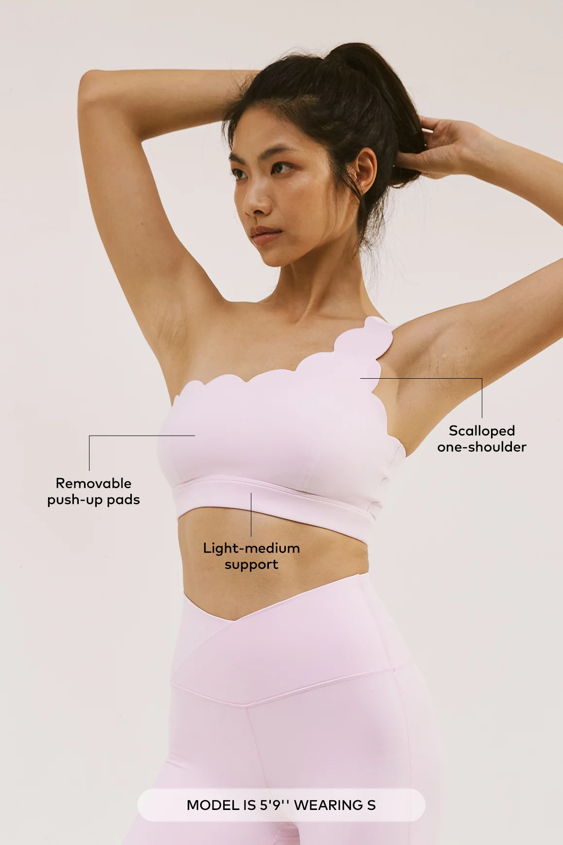Dynamic One Shoulder Sports Bra - Image 80