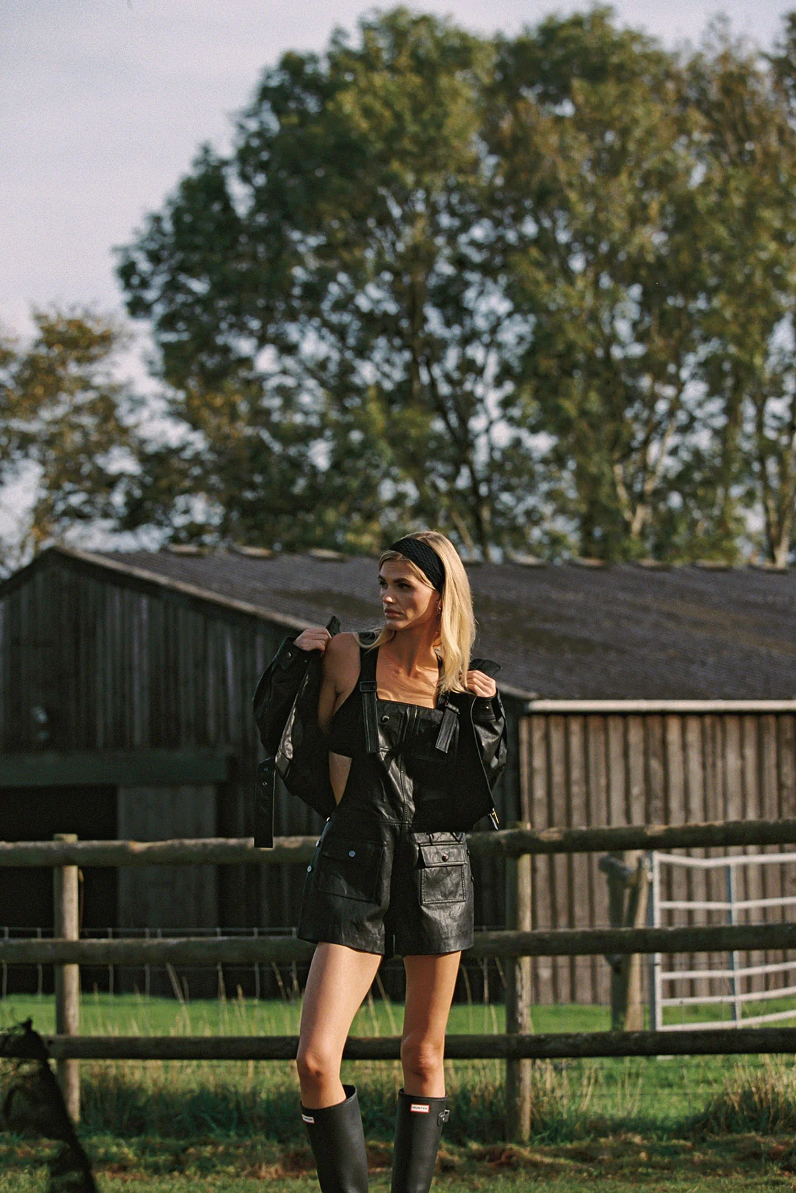 Faux Leather Overall Shorts - Image 10