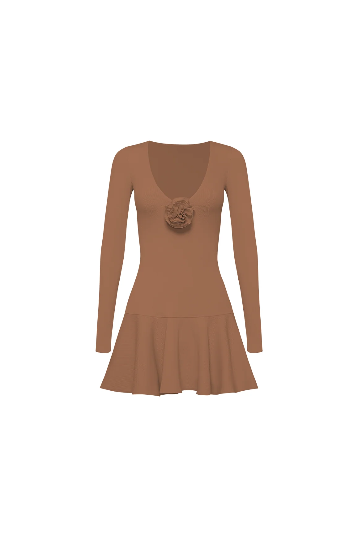 Floral V-Neck Ruffled Dress - Image 10