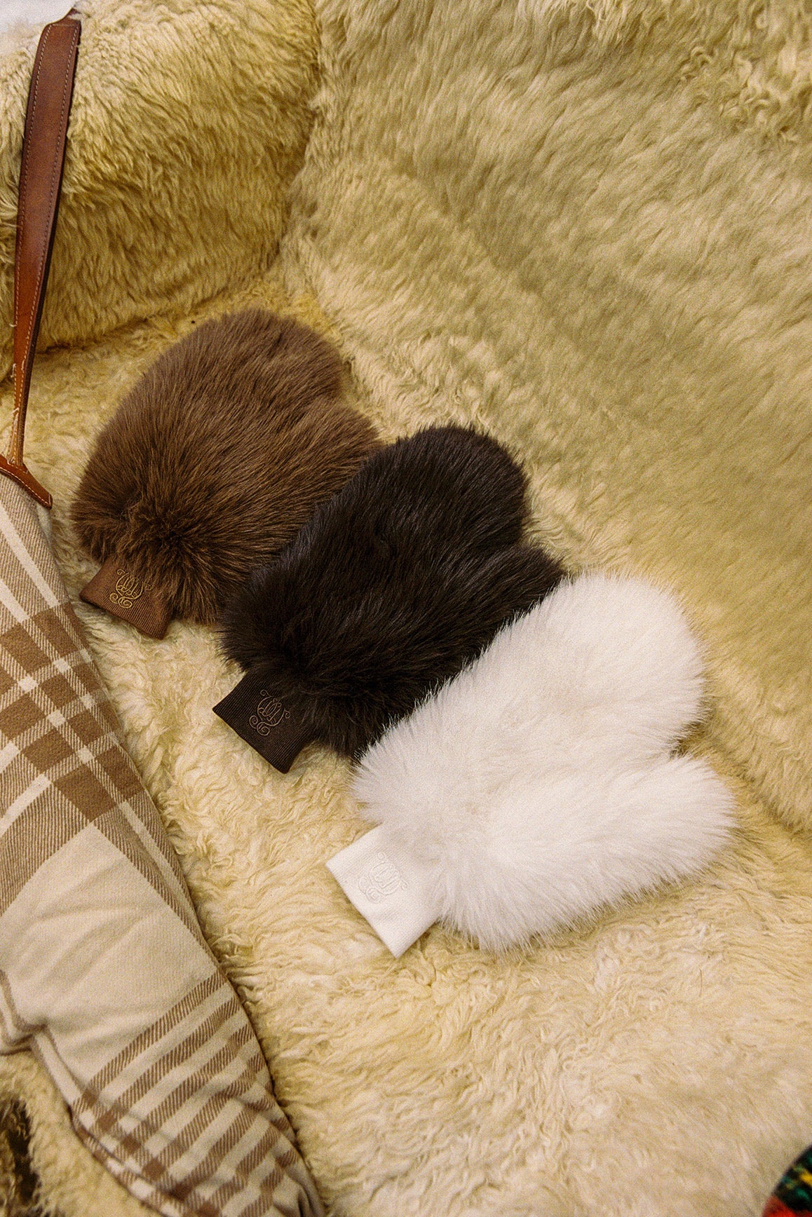Frost Faux Fur Mittens - Image 8