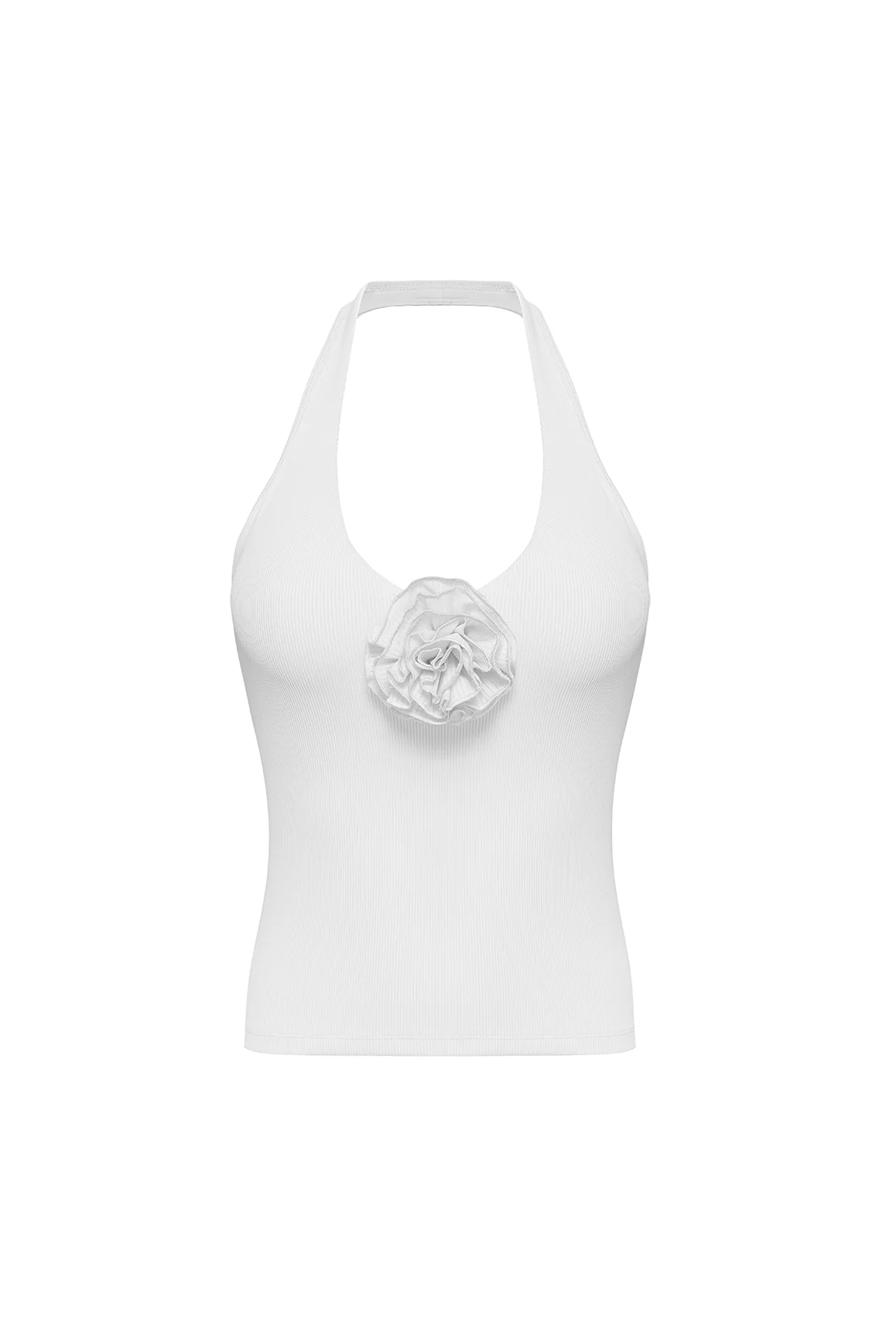 Halter-Neck Floral Tank Top - Image 9