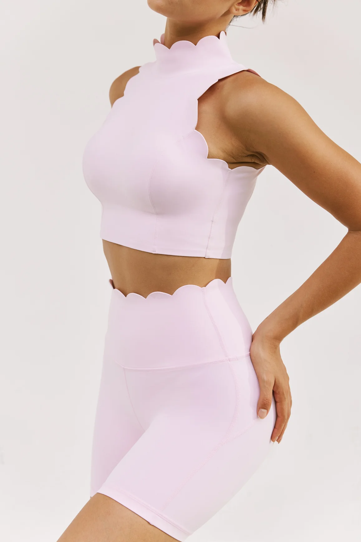 High Neck Scallop V-Back Bra - Image 5