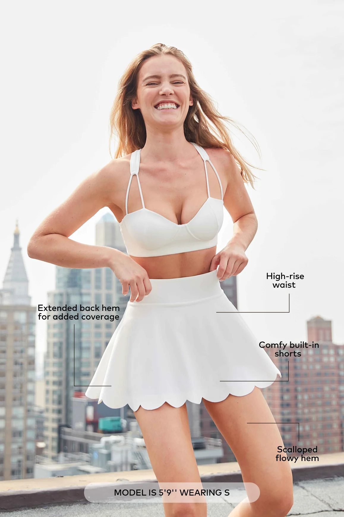 High-Waist A-line Tennis Skirt - Image 12