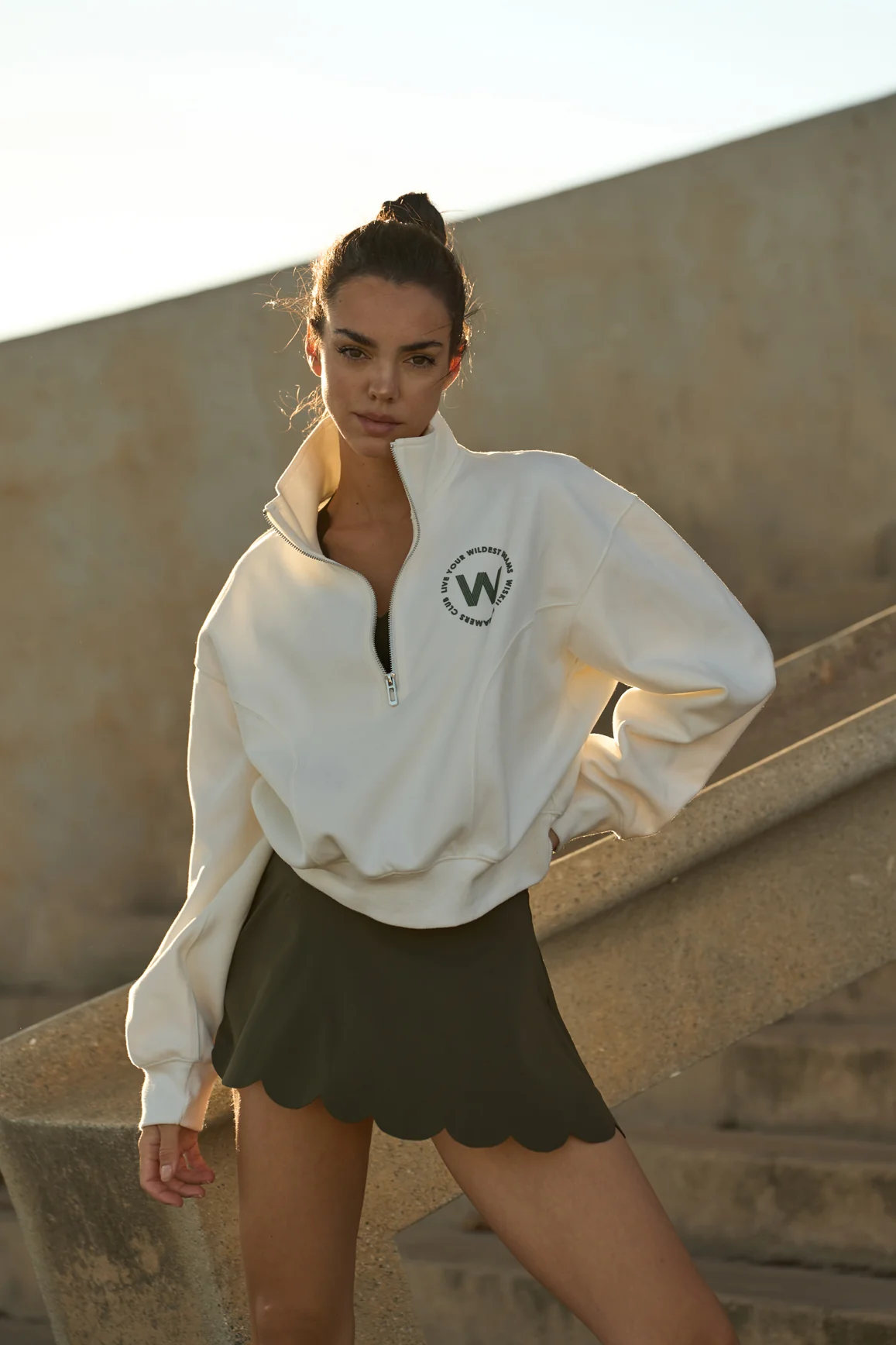 High-Waist A-line Tennis Skirt - Image 18