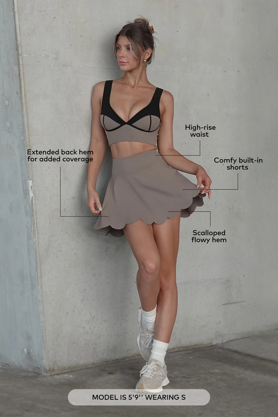 High-Waist A-line Tennis Skirt - Image 6