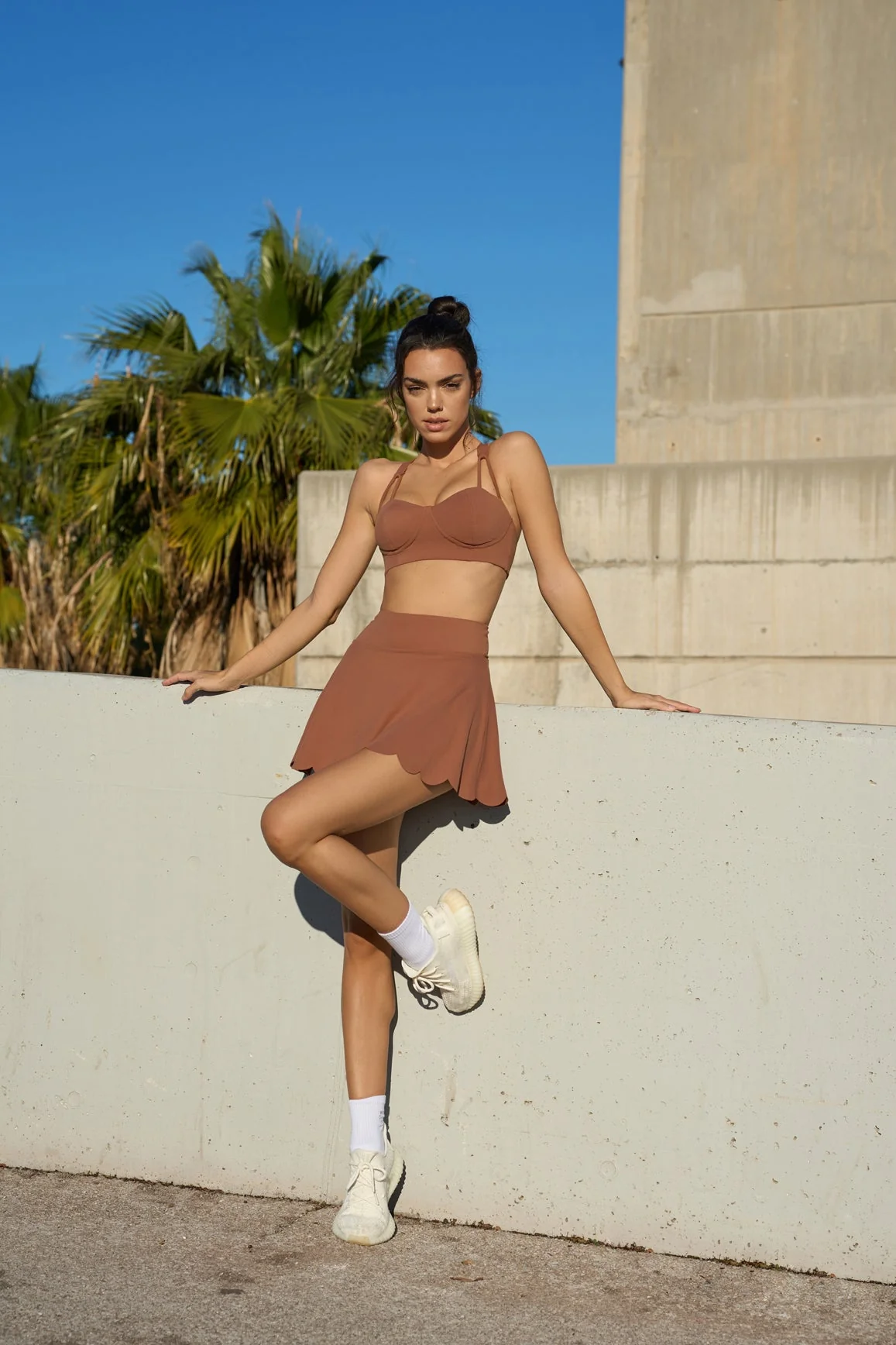 High-Waist A-line Tennis Skirt - Image 2