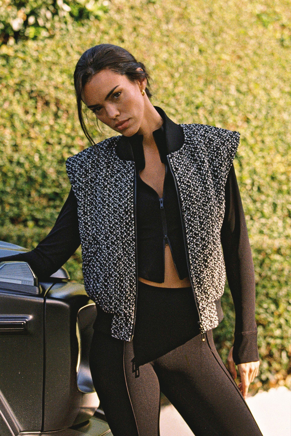 Hourglass Cropped Full Zip Jacket - Image 11