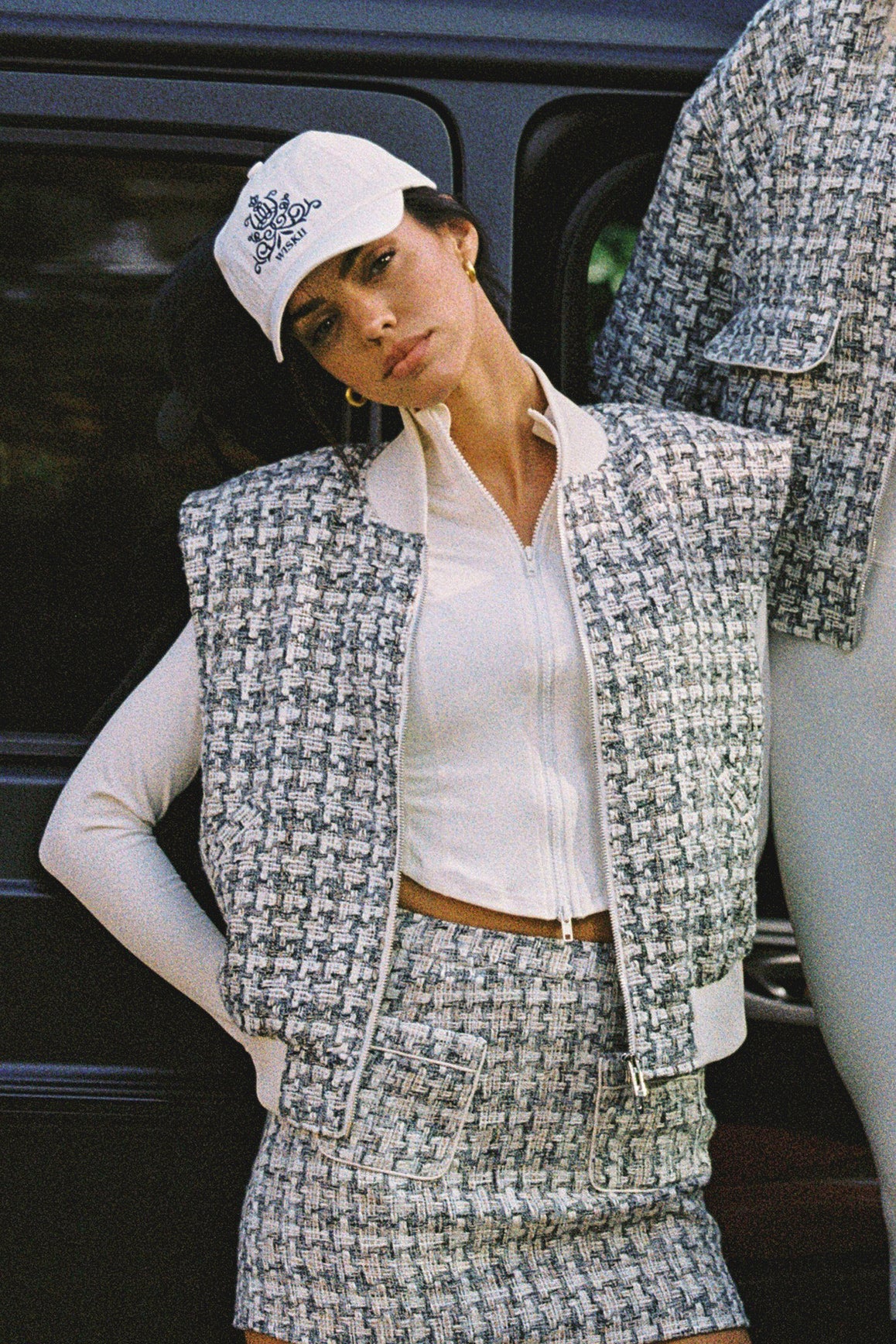 Hourglass Cropped Full Zip Jacket - Image 4