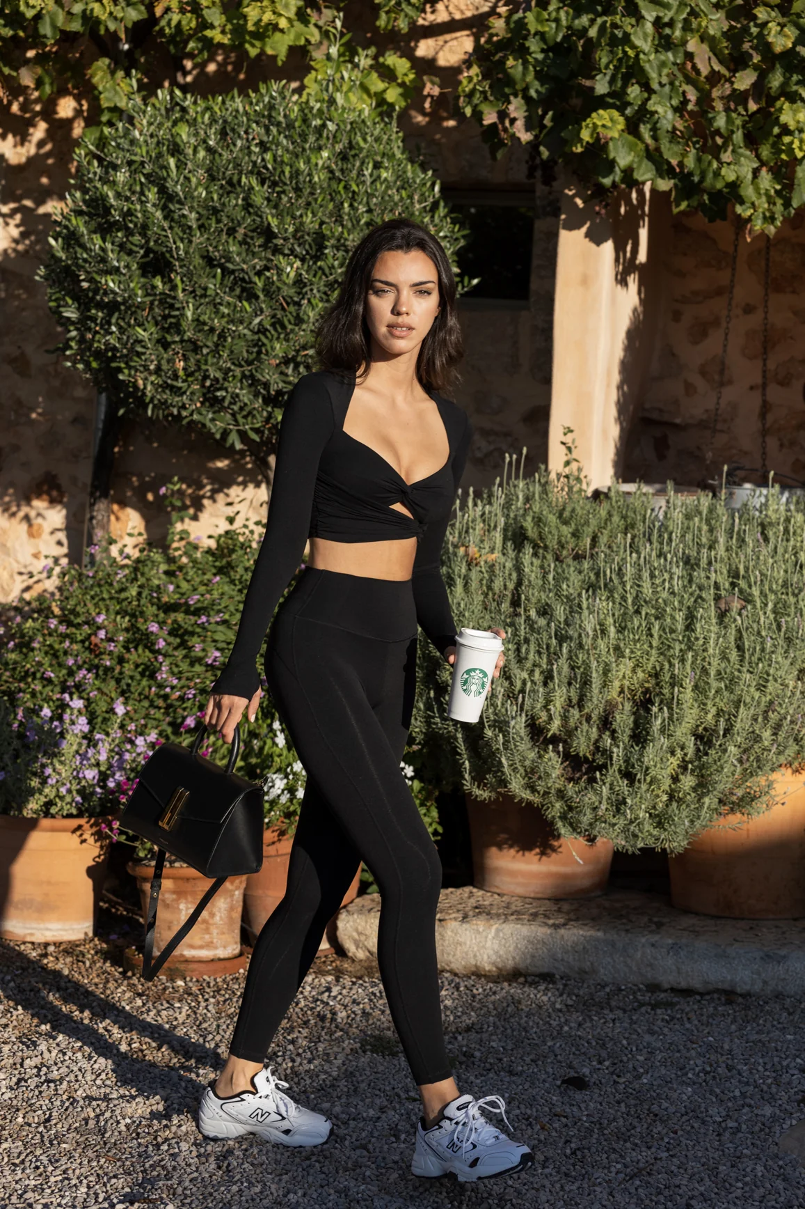 Knotty Chic Ruched Long Sleeve Crop Top - Image 16
