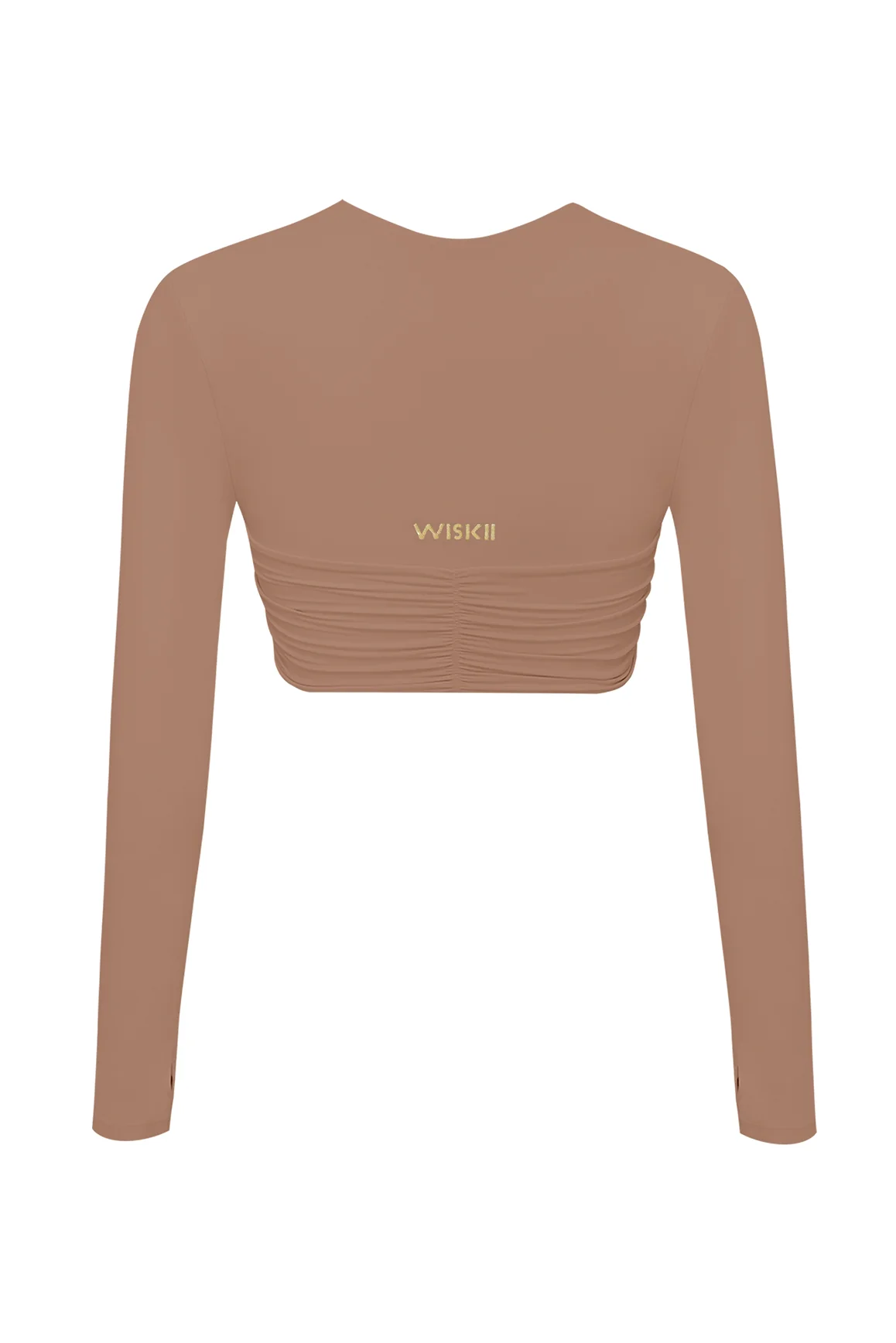 Knotty Chic Ruched Long Sleeve Crop Top - Image 18
