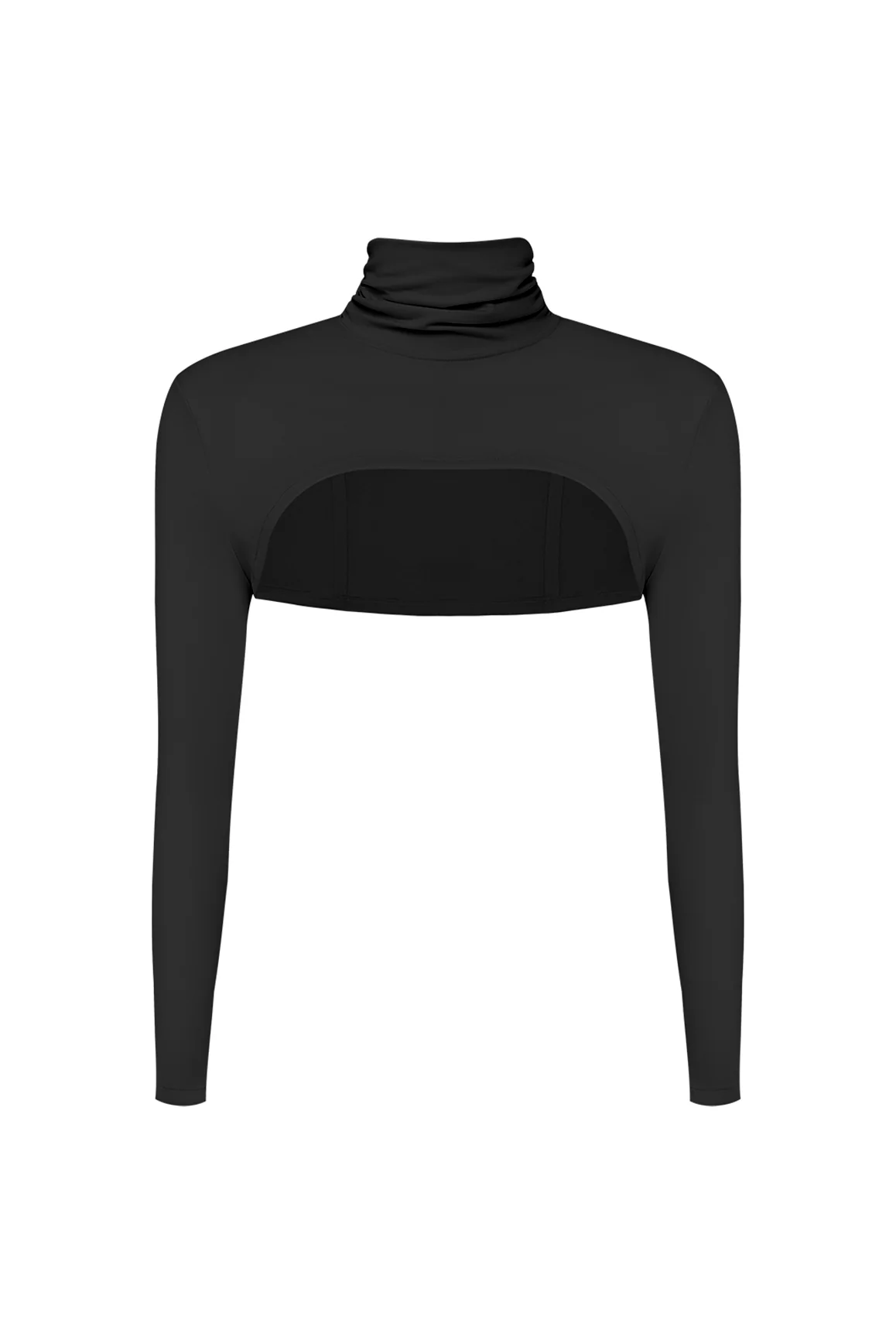 Long Sleeve High Neck Layering Top - Image 12