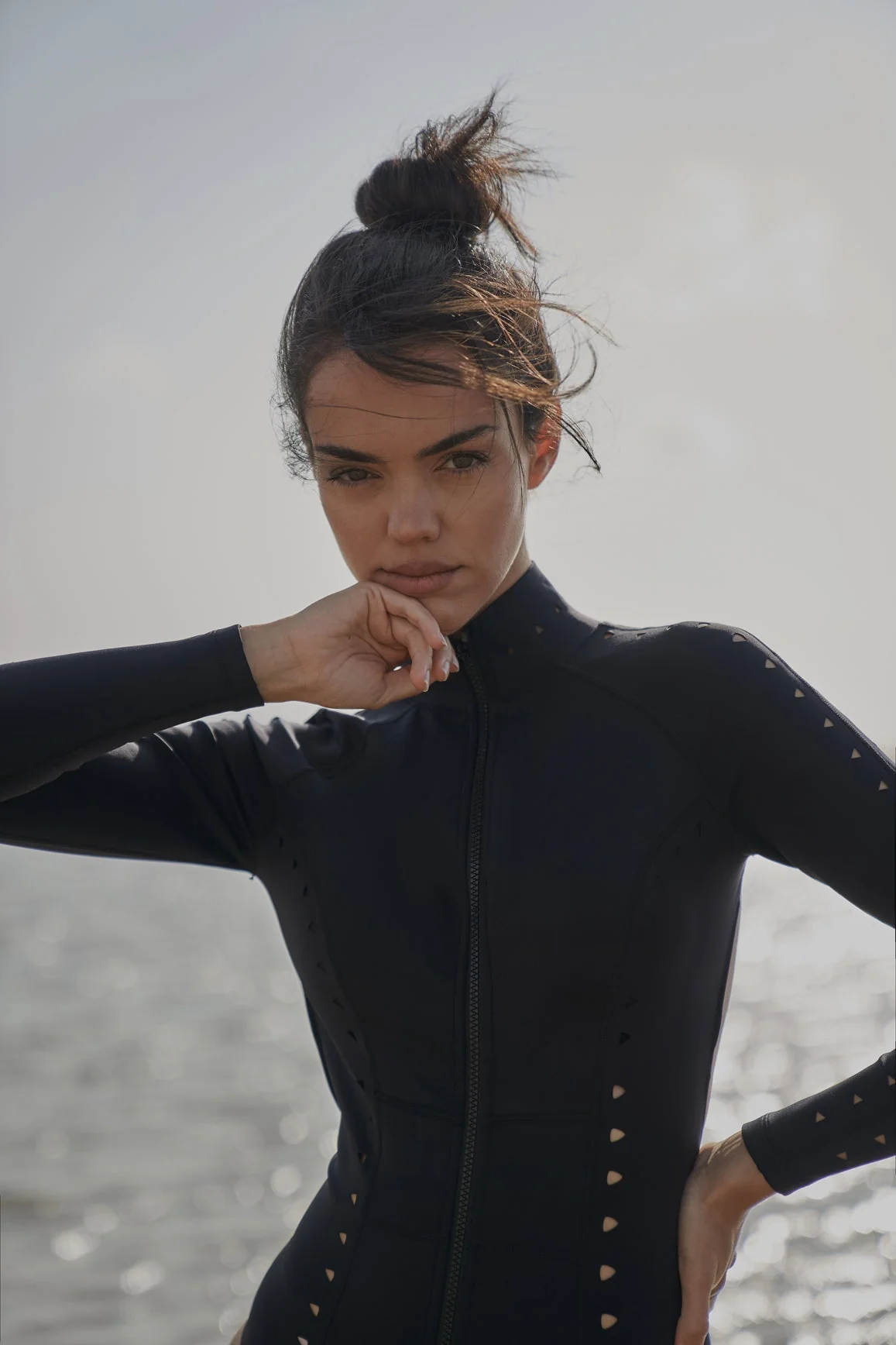 Long Sleeve Open Back Laser Cut Surfsuit - Image 3