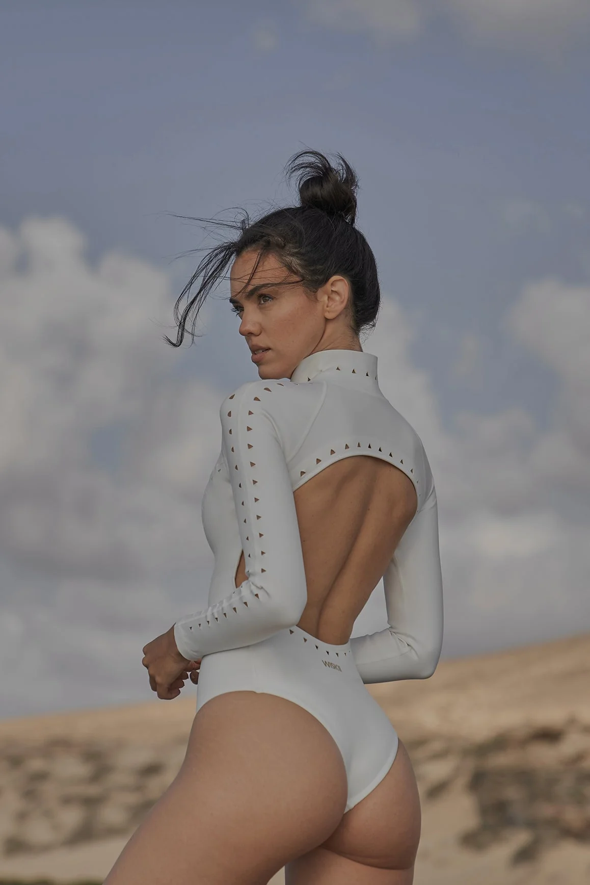 Long Sleeve Open Back Laser Cut Surfsuit - Image 2