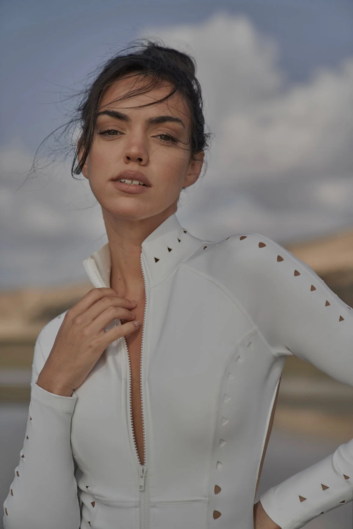 Long Sleeve Open Back Laser Cut Surfsuit - Image 5