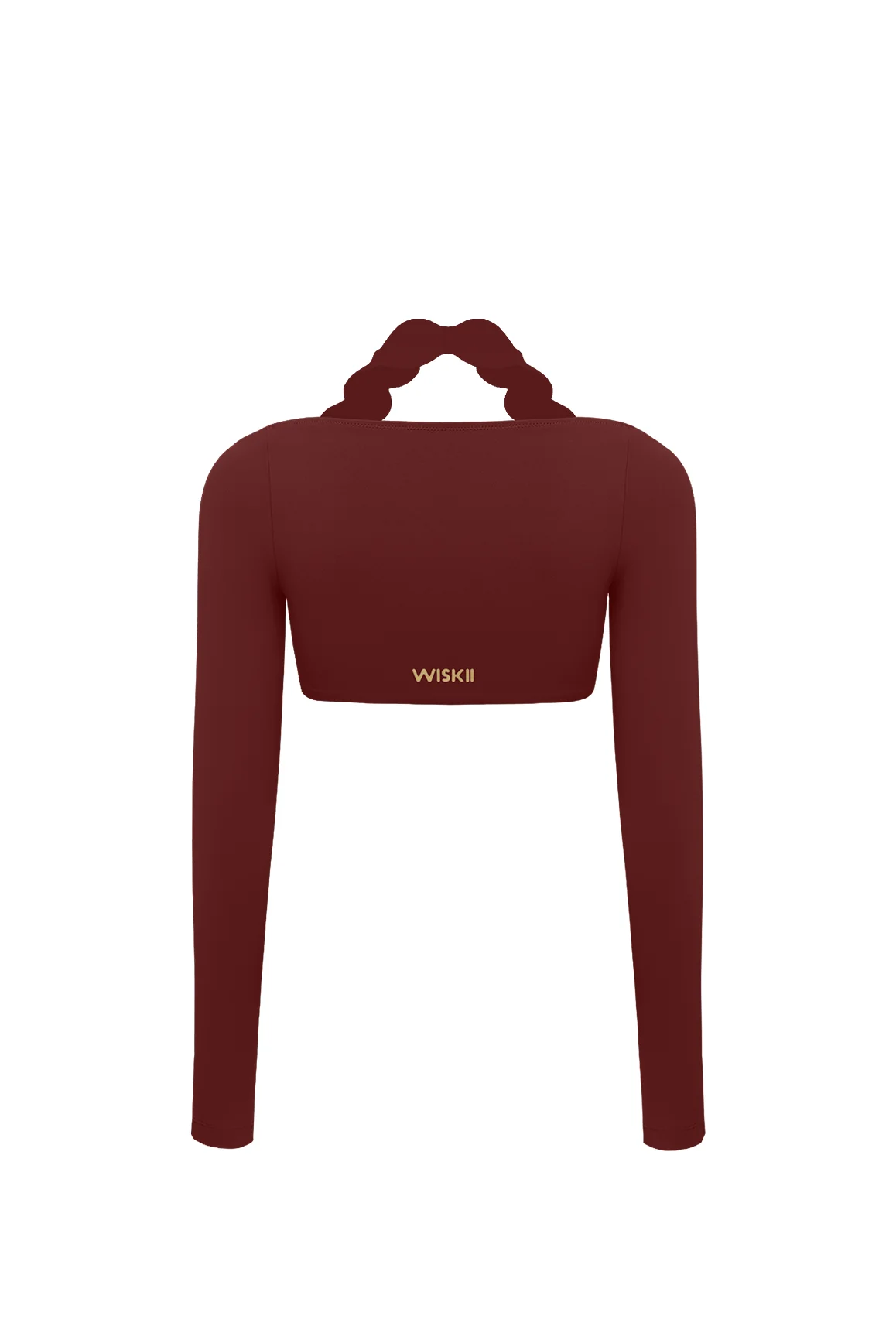Long Sleeve Scallop Crop Top - Image 8