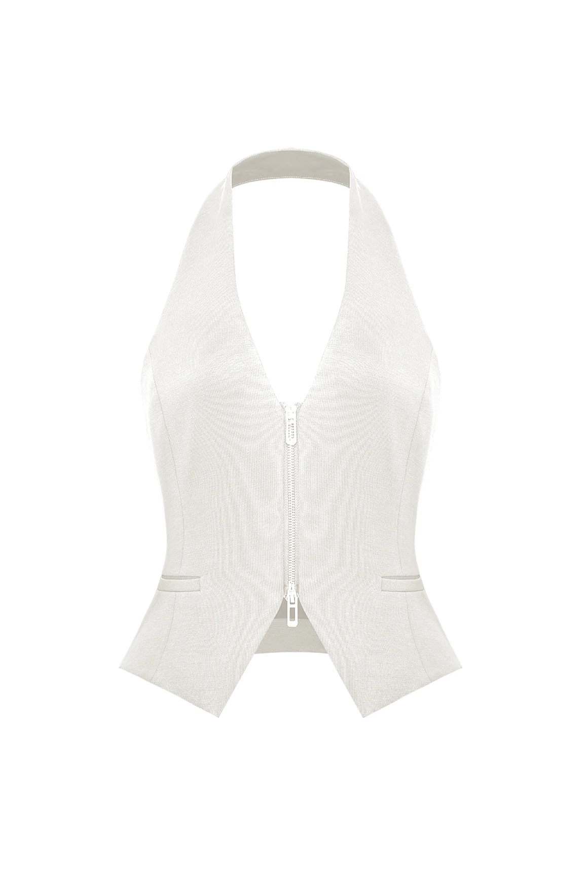 Mere Dual-Zip Halter Vest - Image 11