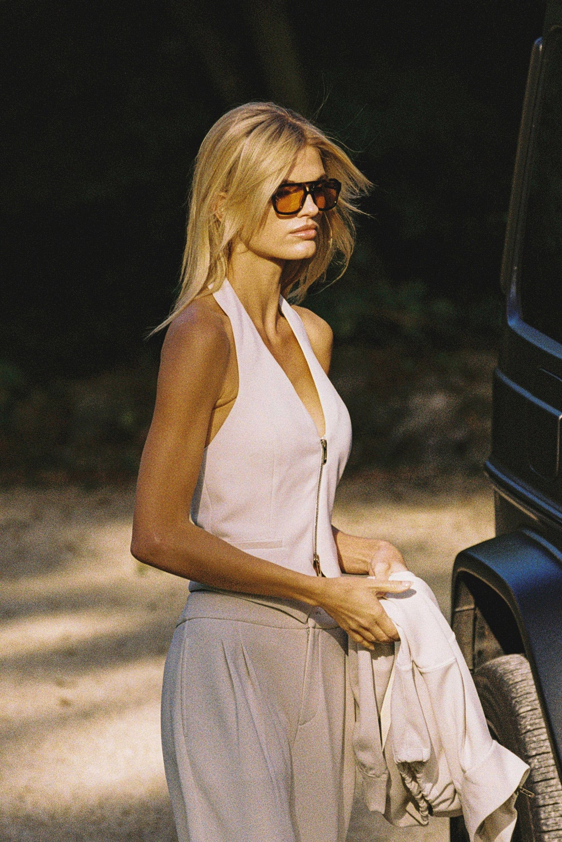 Mere Dual-Zip Halter Vest - Image 4