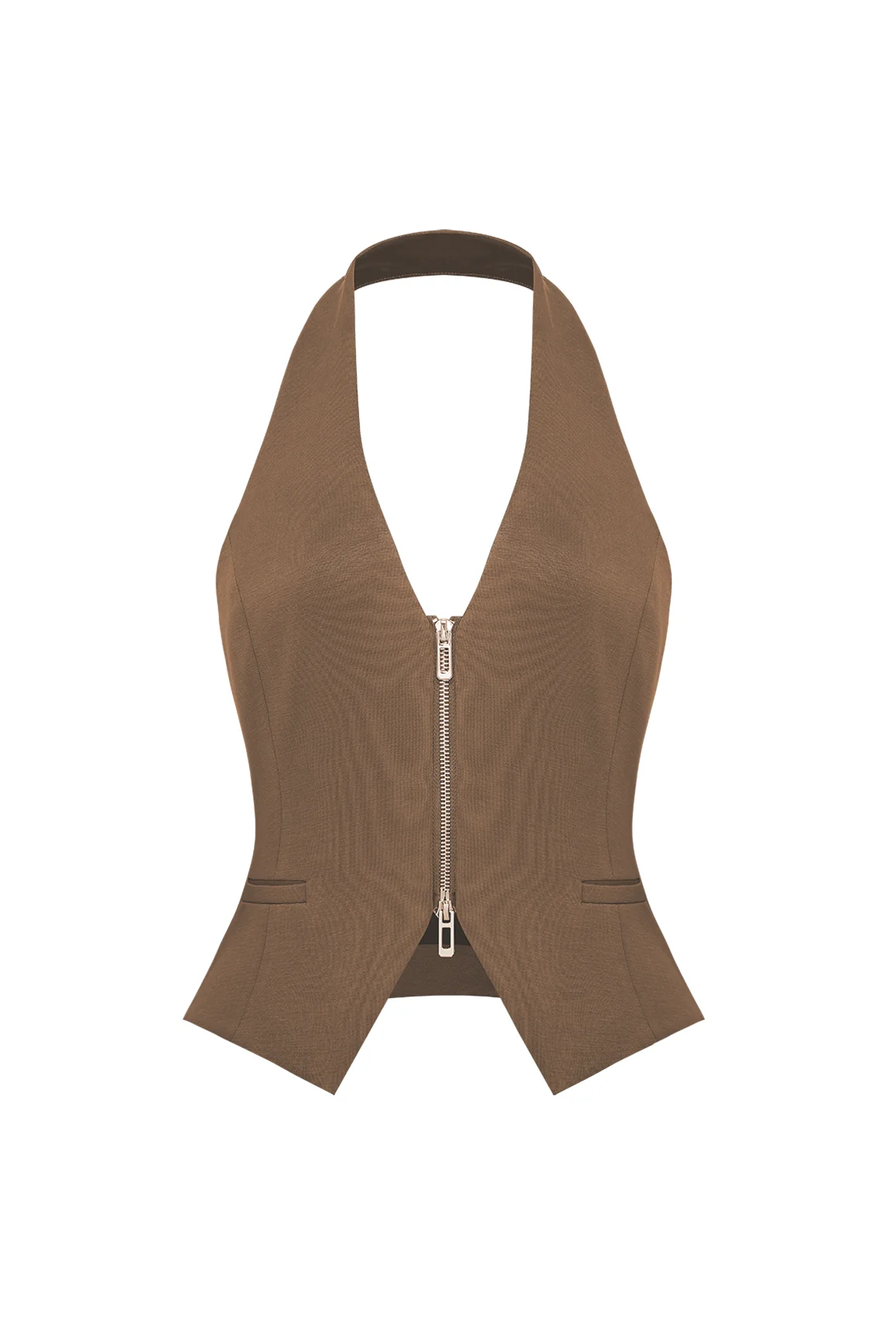 Mere Dual-Zip Halter Vest - Image 17