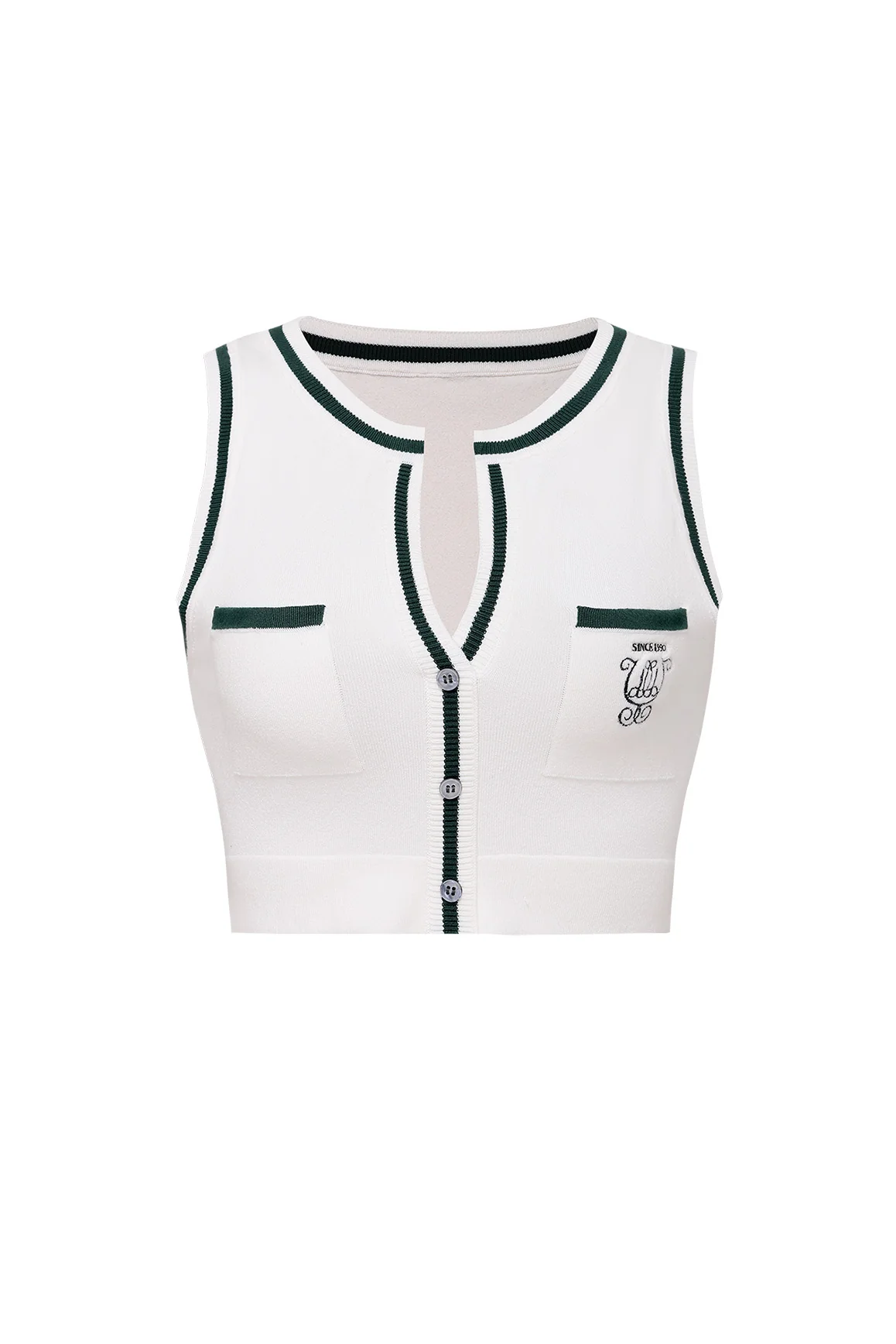 Mirto Knit Button Tank Top - Image 13