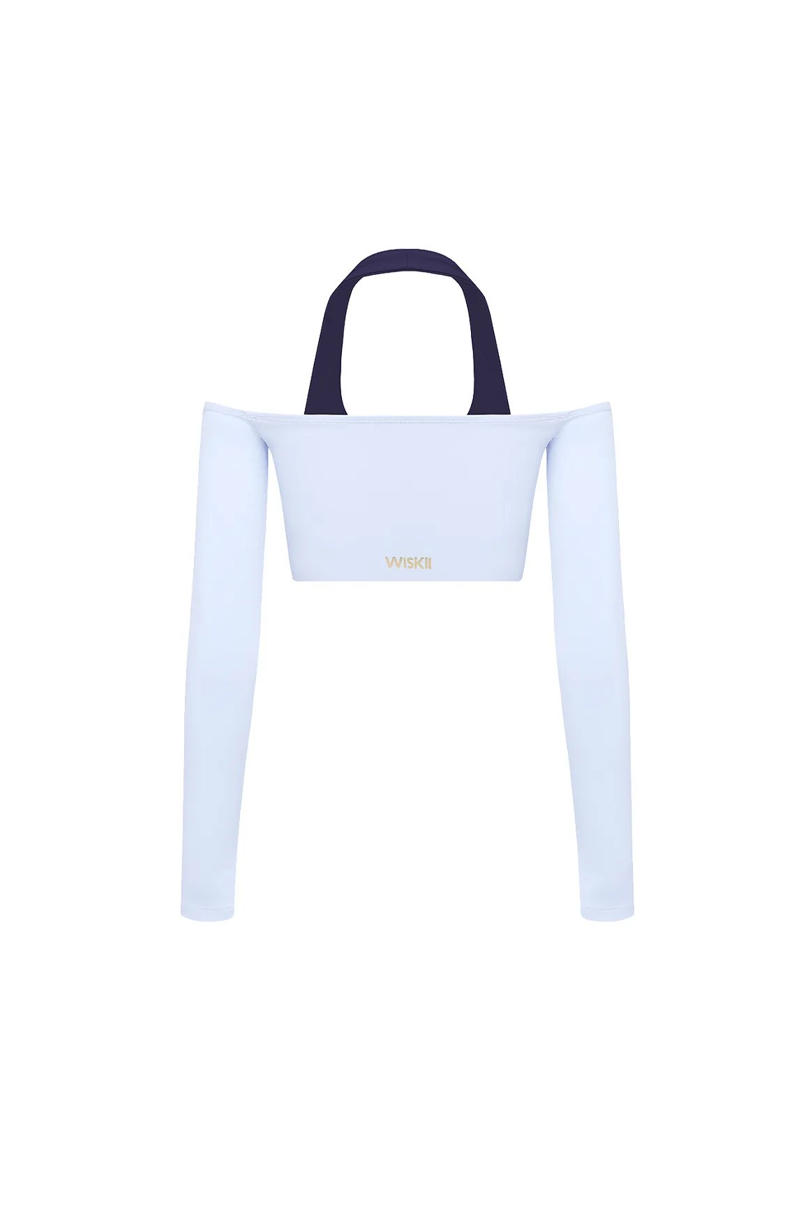 Off-Shoulder Colorblock Long Sleeve Crop Top - Image 14