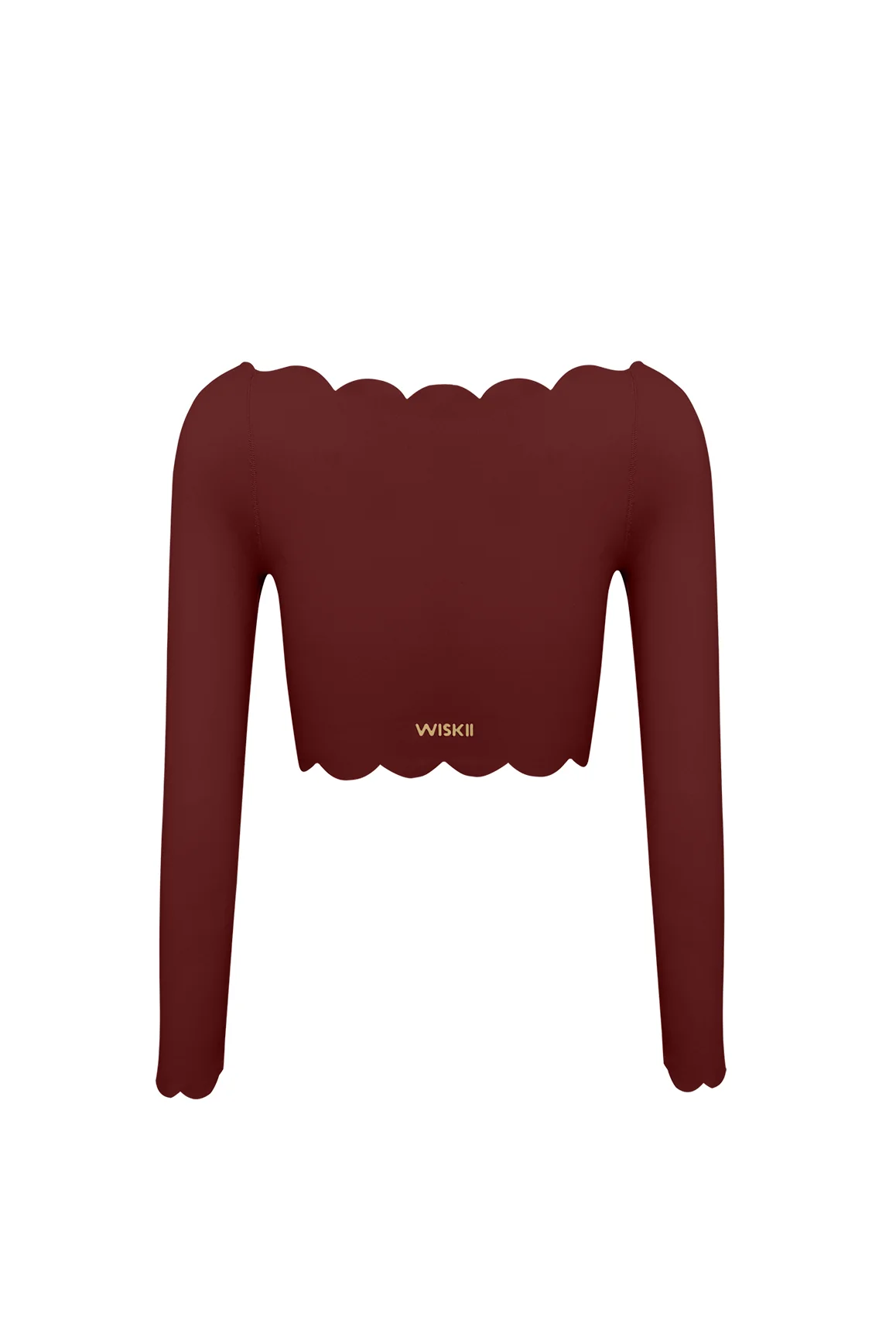 Off Shoulder Long Sleeve Crop Top - Image 4