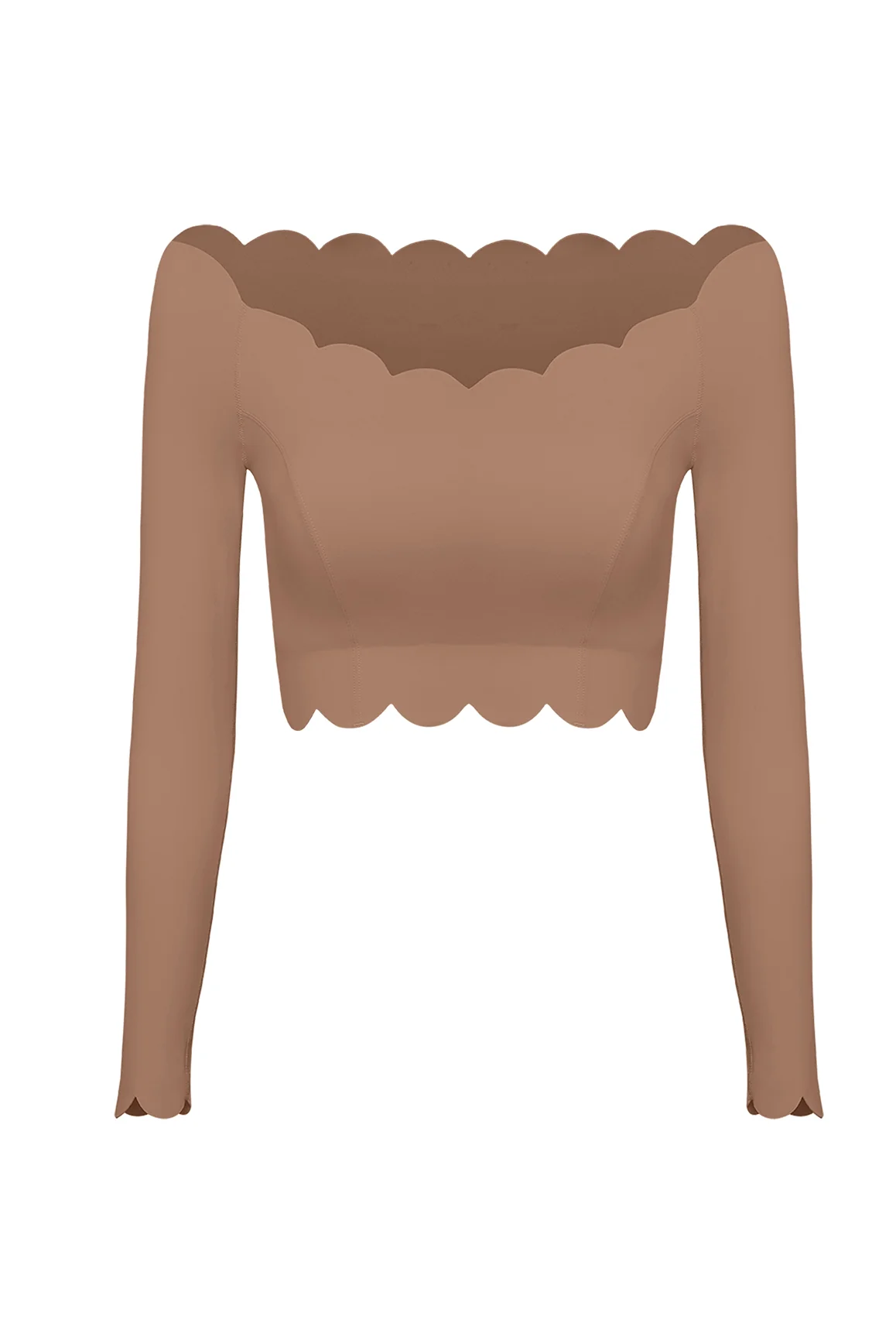 Off Shoulder Long Sleeve Crop Top - Image 38