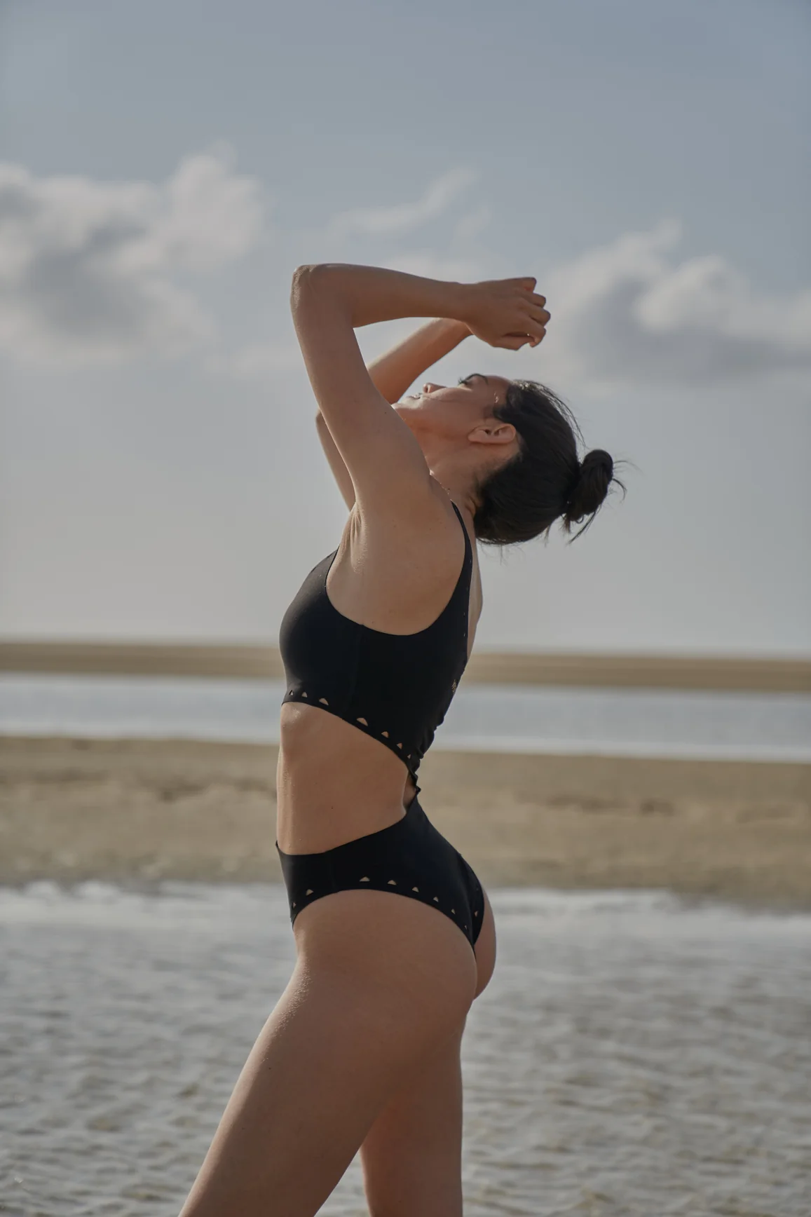One Shoulder Laser Cut Swimsuit - Image 19