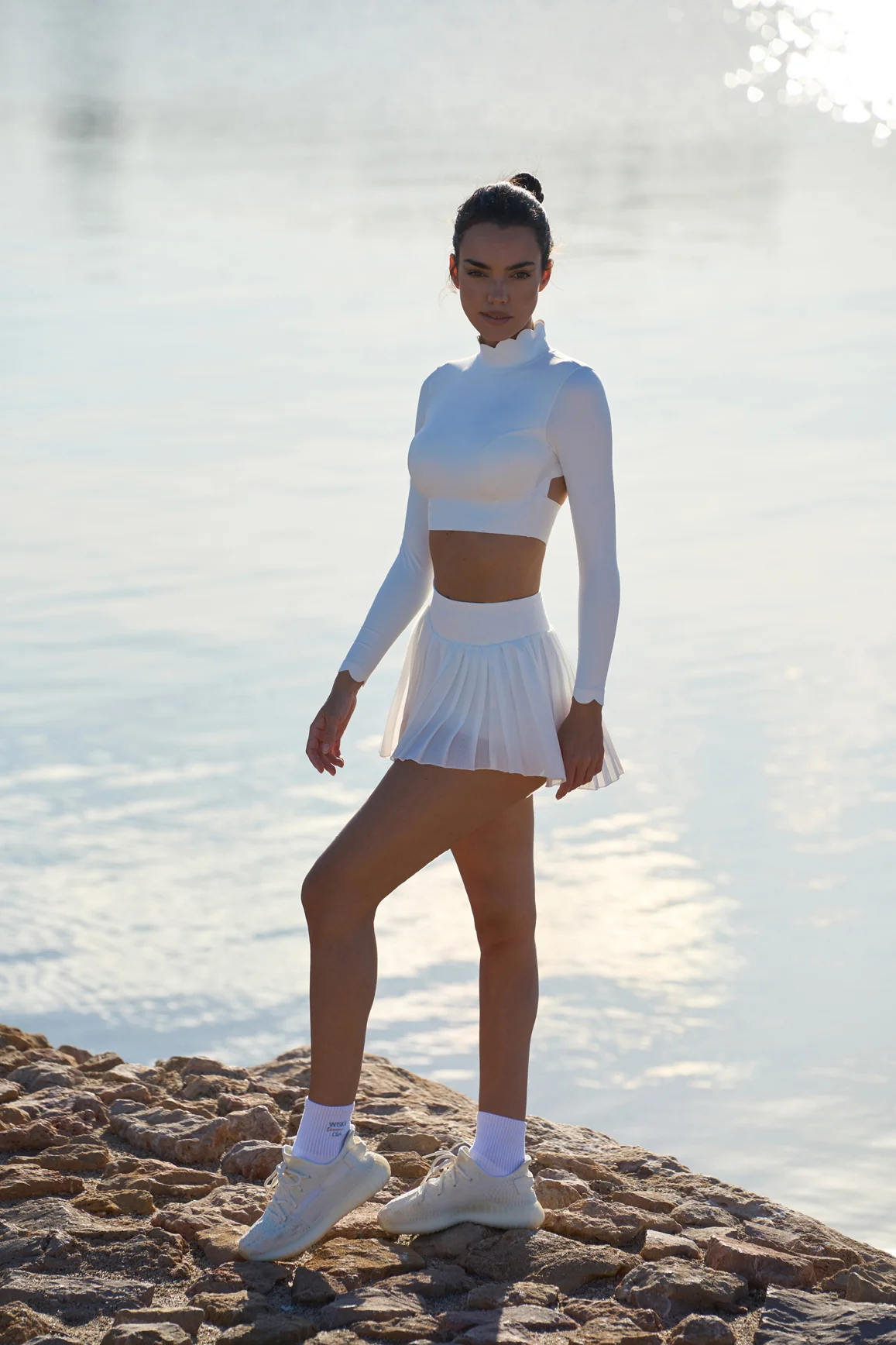 Open Back Long Sleeve Crop Top - Image 4
