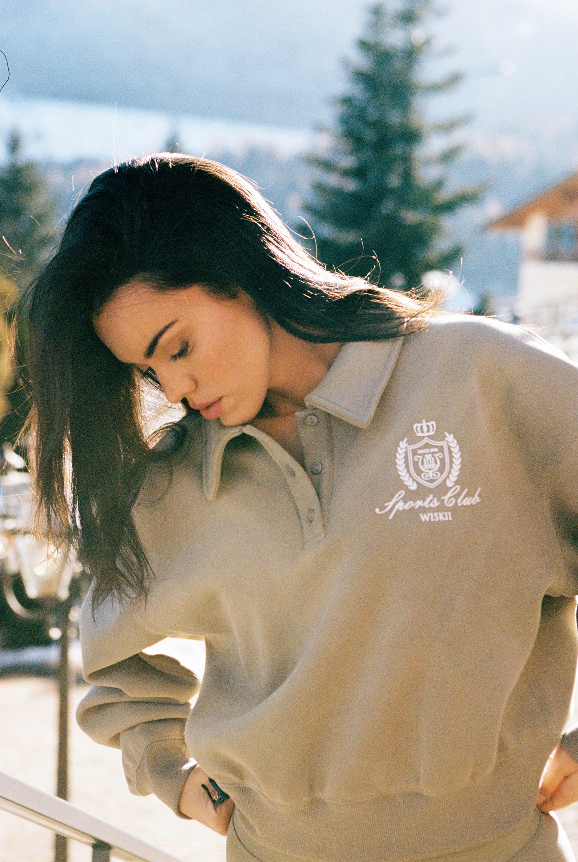 Polo Collar Warm Sweatshirt - Image 9