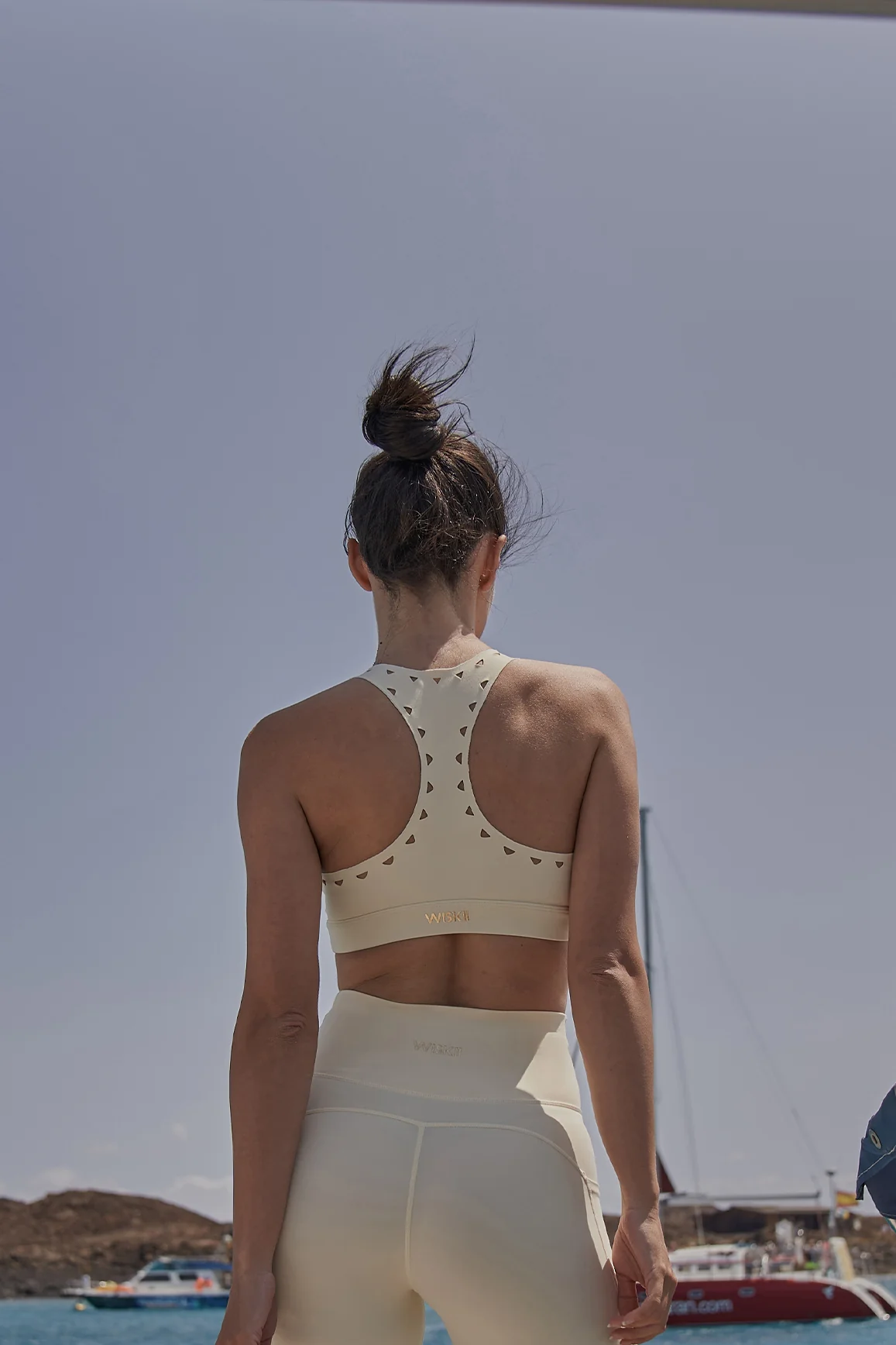 Racerback Laser Cut Sports Bra - Image 2