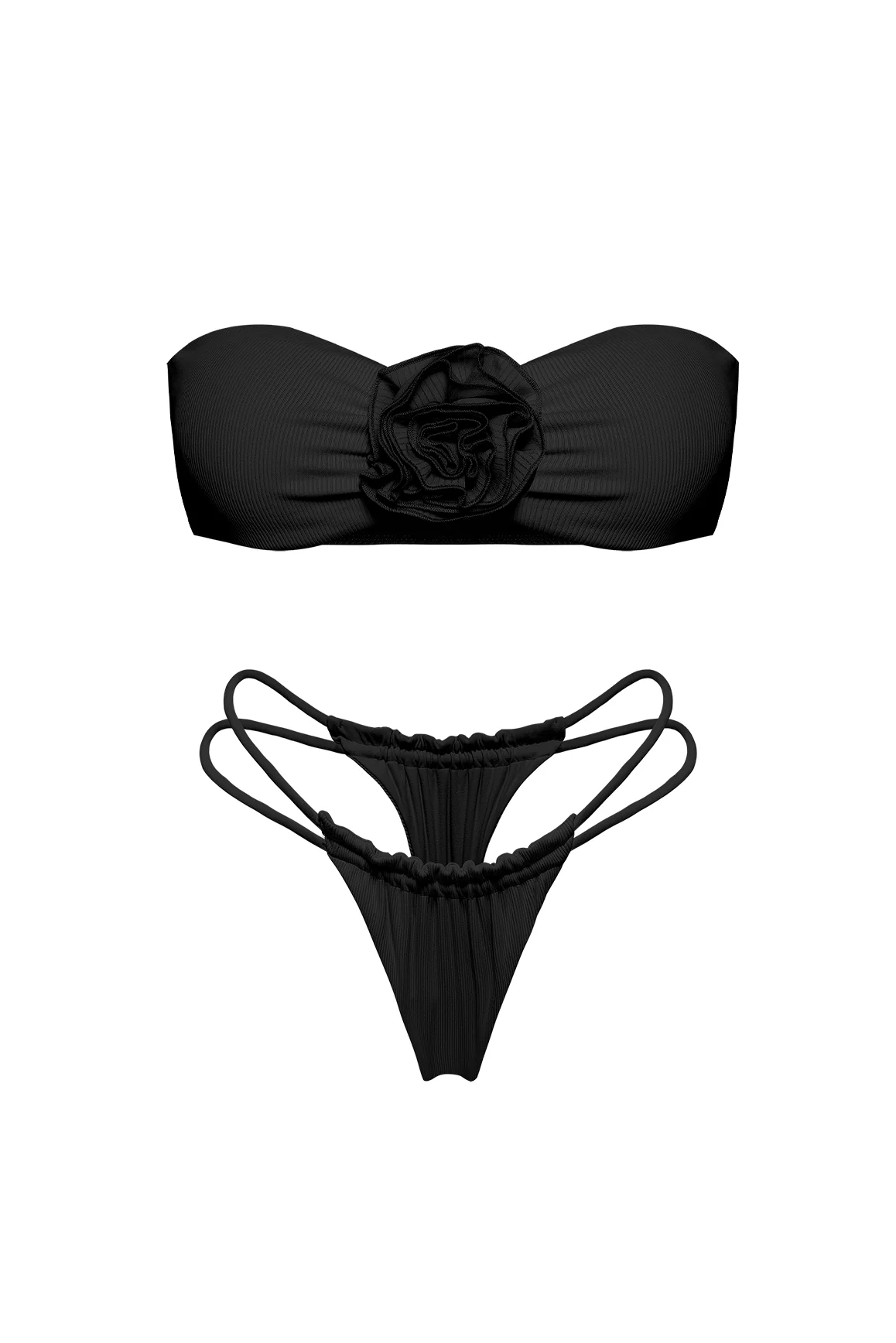 Riviera Floral Strapless Bikini Set - Image 15