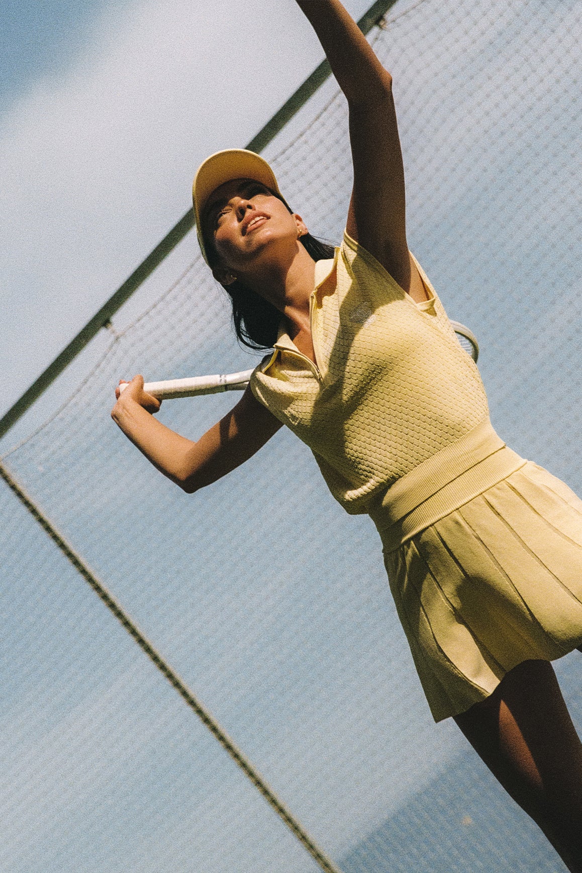 Riviera Jacquard knit Zip Tank Top - Image 6