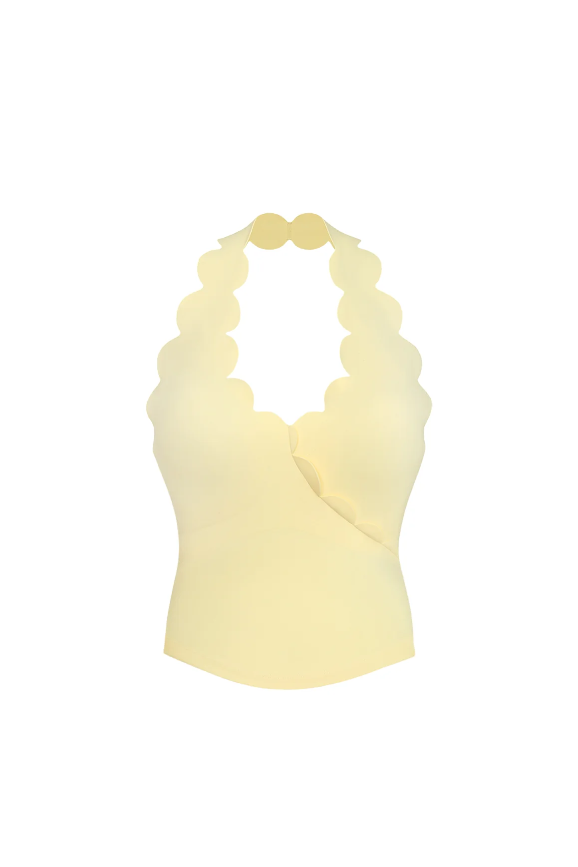 Riviera Scallop Halter Bra Tank - Image 16