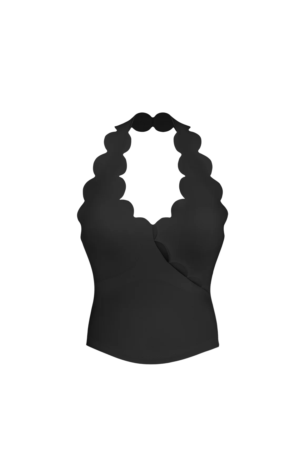 Riviera Scallop Halter Bra Tank - Image 22