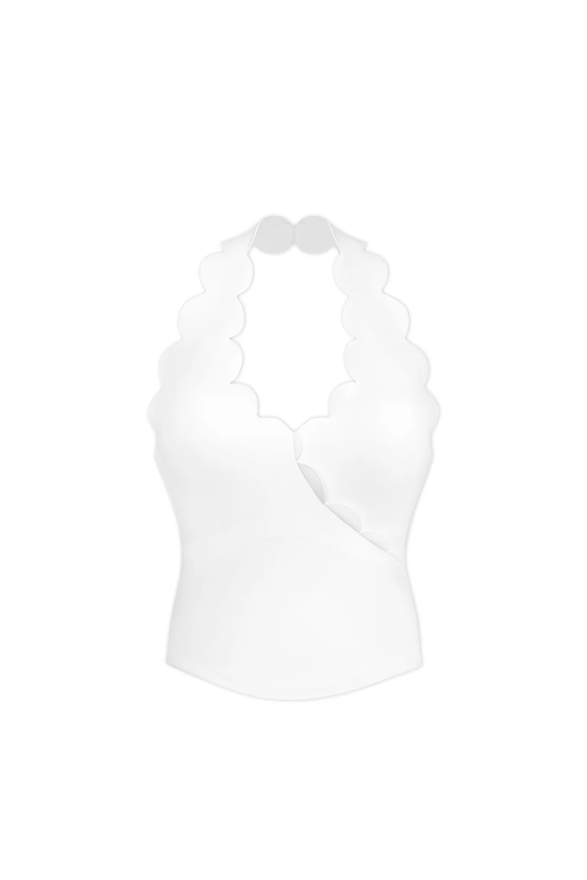 Riviera Scallop Halter Bra Tank - Image 20