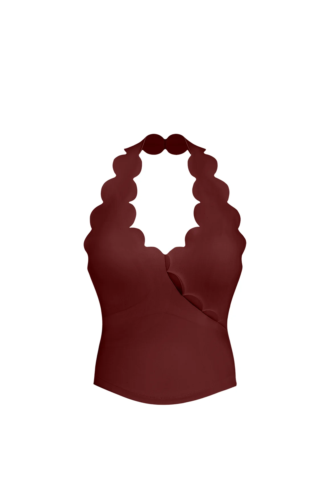 Riviera Scallop Halter Bra Tank - Image 9