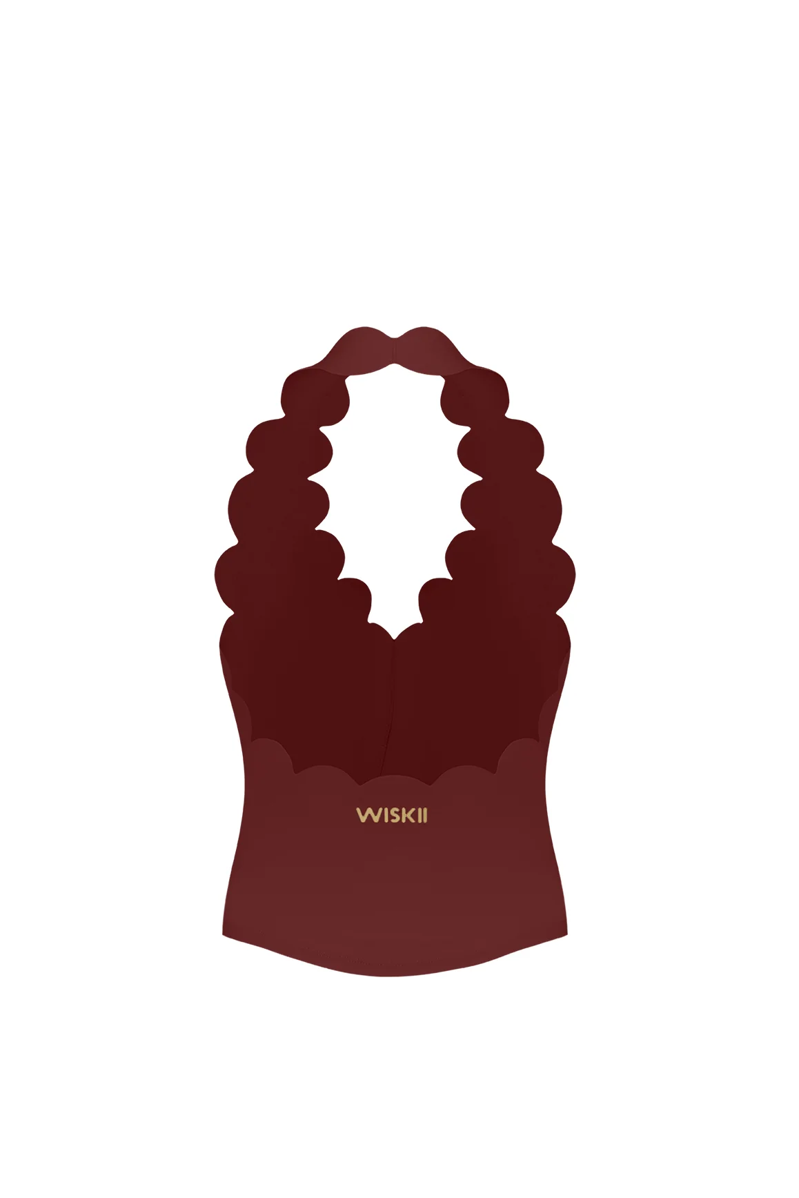 Riviera Scallop Halter Bra Tank - Image 10