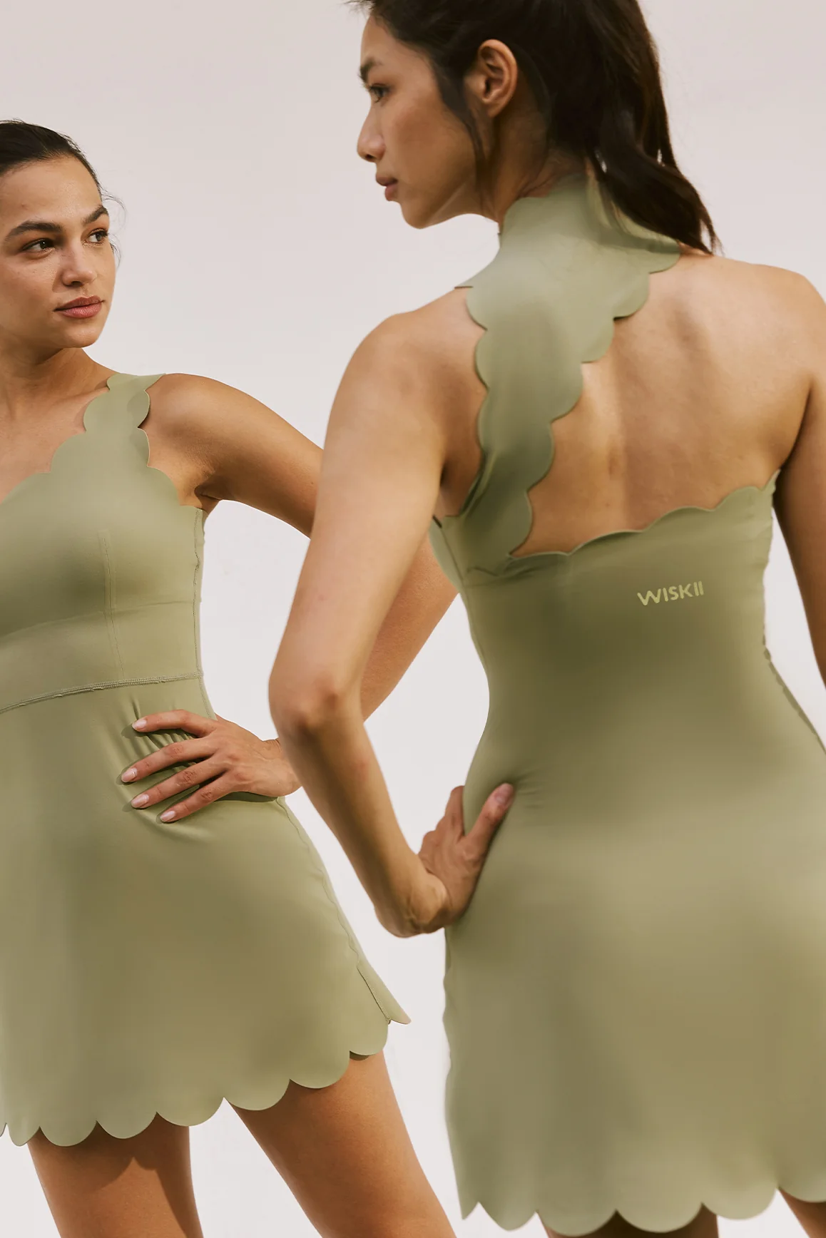 Scallop Back Mock Neck Dress - Image 7